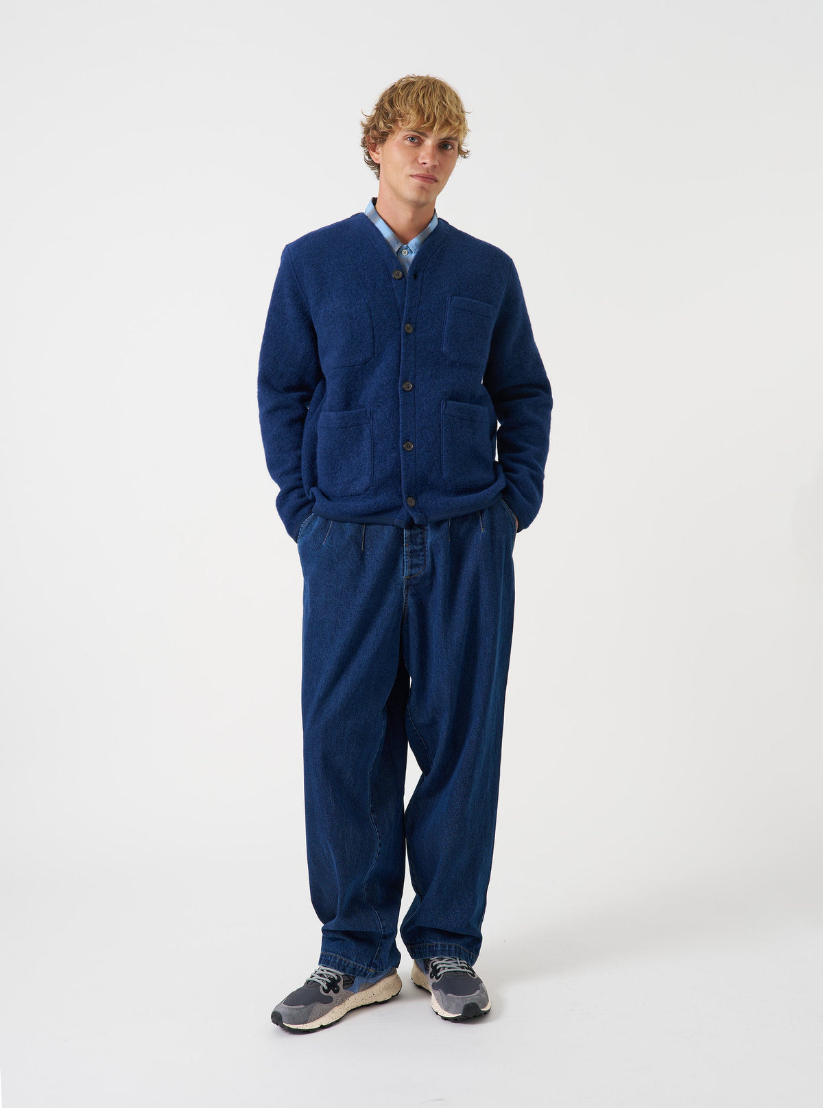 CARDIGAN WOOL INDIGO
