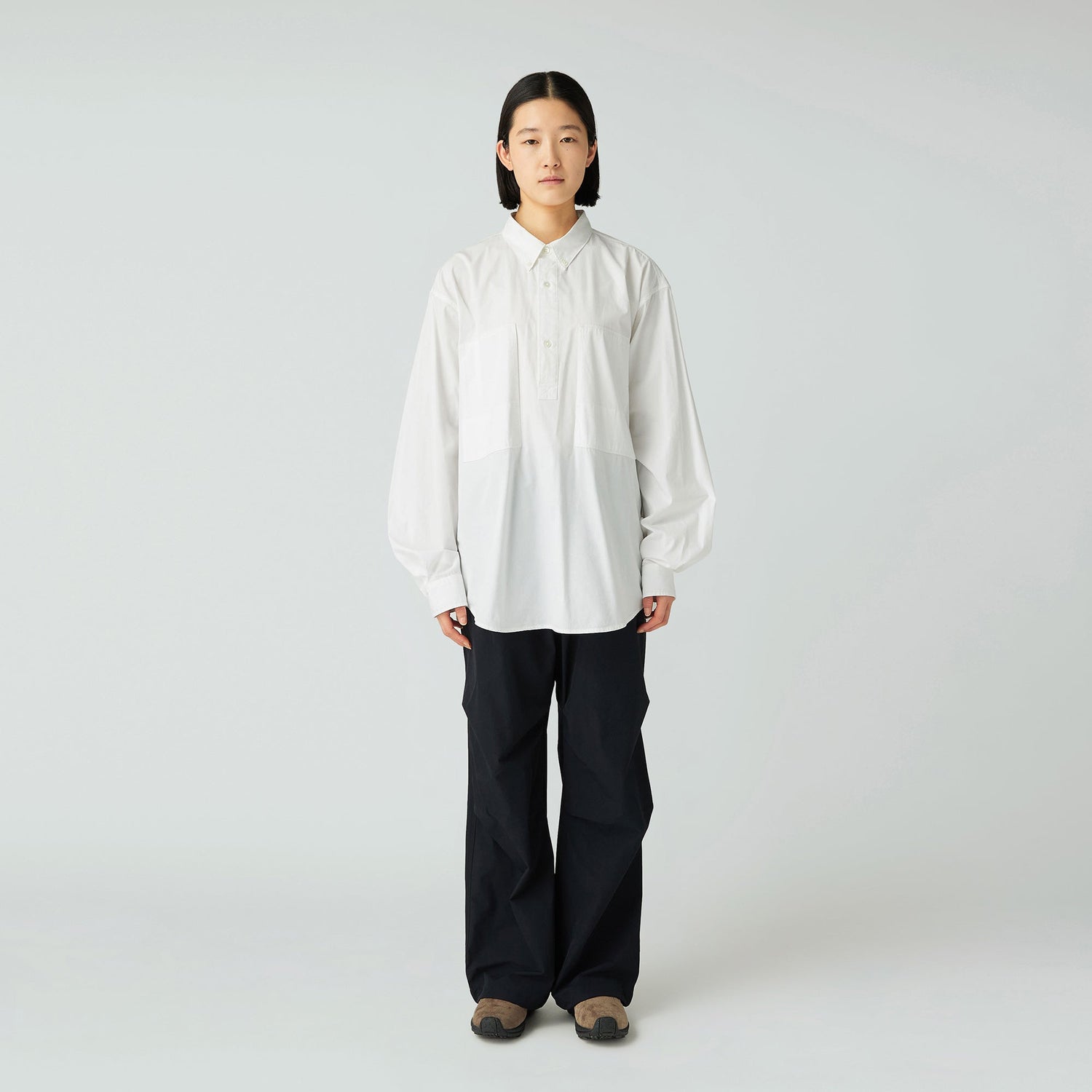 WATER-REPELLENT STRETCH TROUSERS BLACK