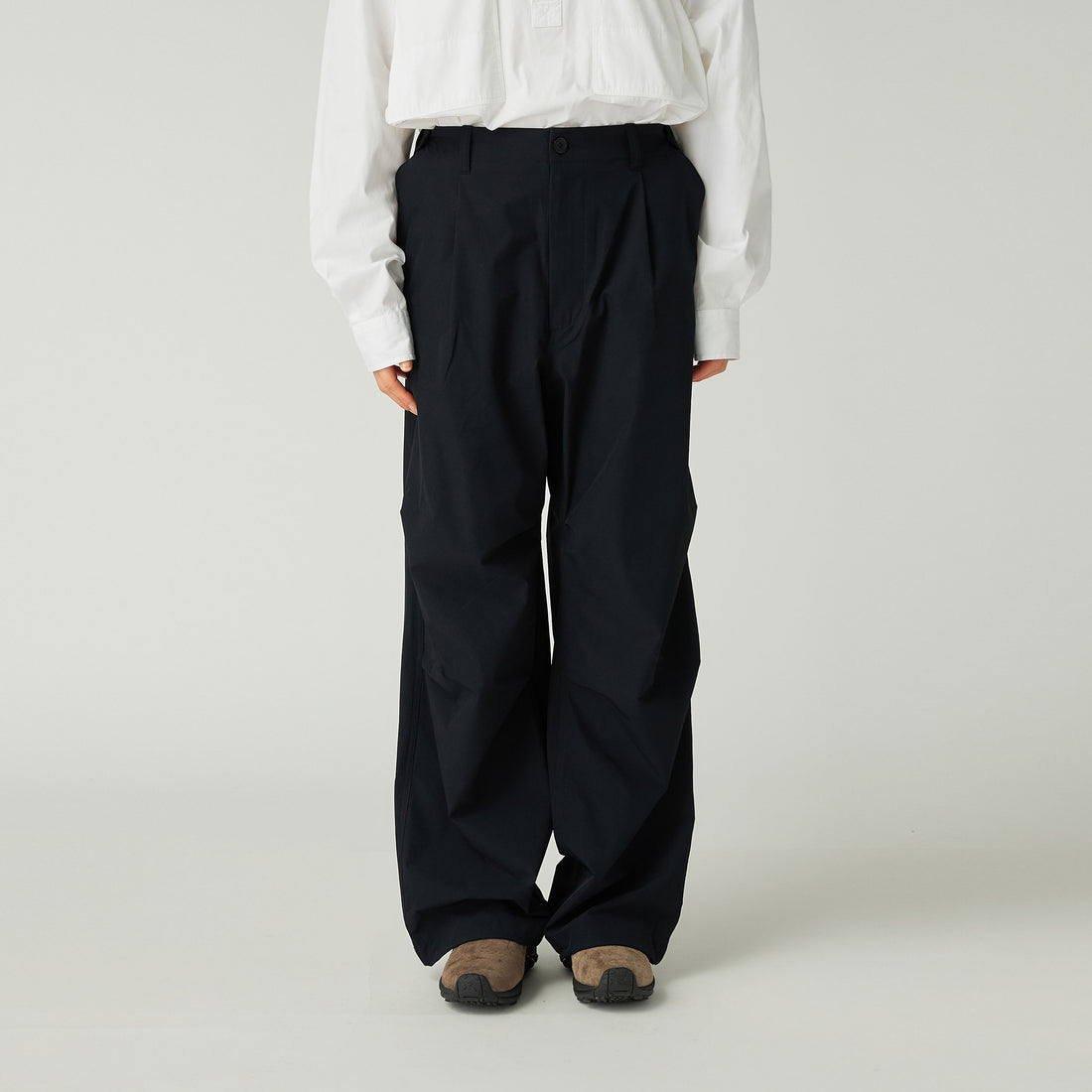 WATER-REPELLENT STRETCH TROUSERS BLACK