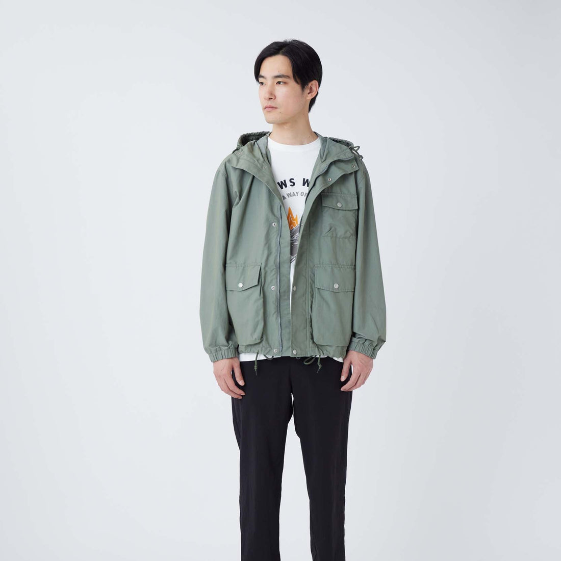 LIGHT DOBBY CLOTH PARKA FOLIAGE