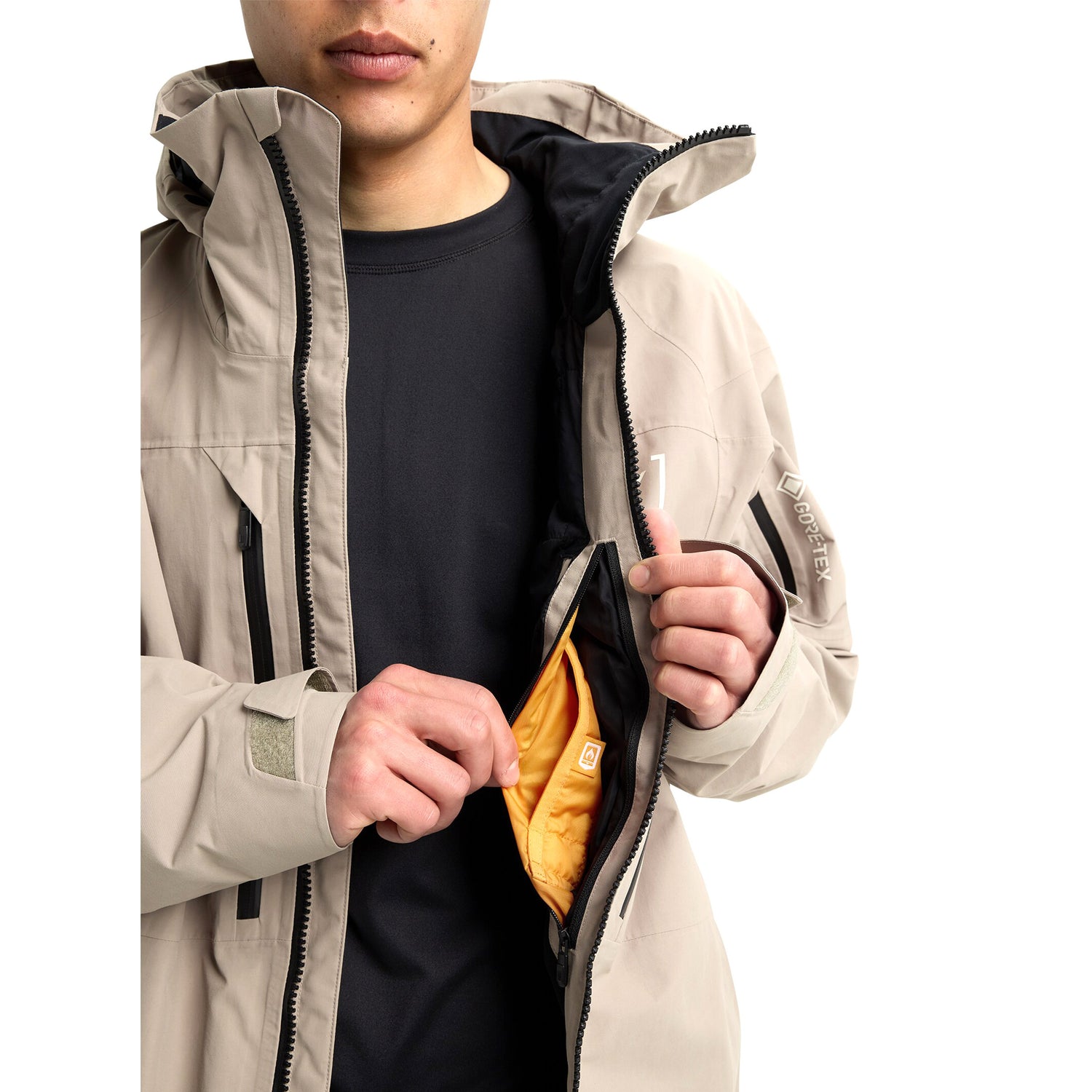 M AK GORE SWASH JACKET CHESTNUT BROWN