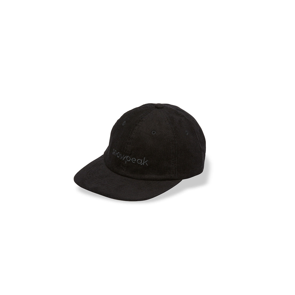CORDUROY LOGO DESIGN CAP BLACK