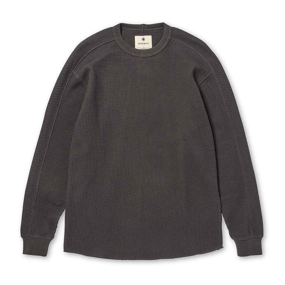 HEAVYWEIGHT WAFFLE PULLOVER CHARCOAL