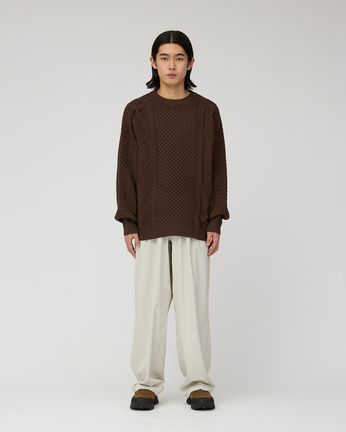 WATER-REPELLENT STRETCH RELAXED PANTS IVORY
