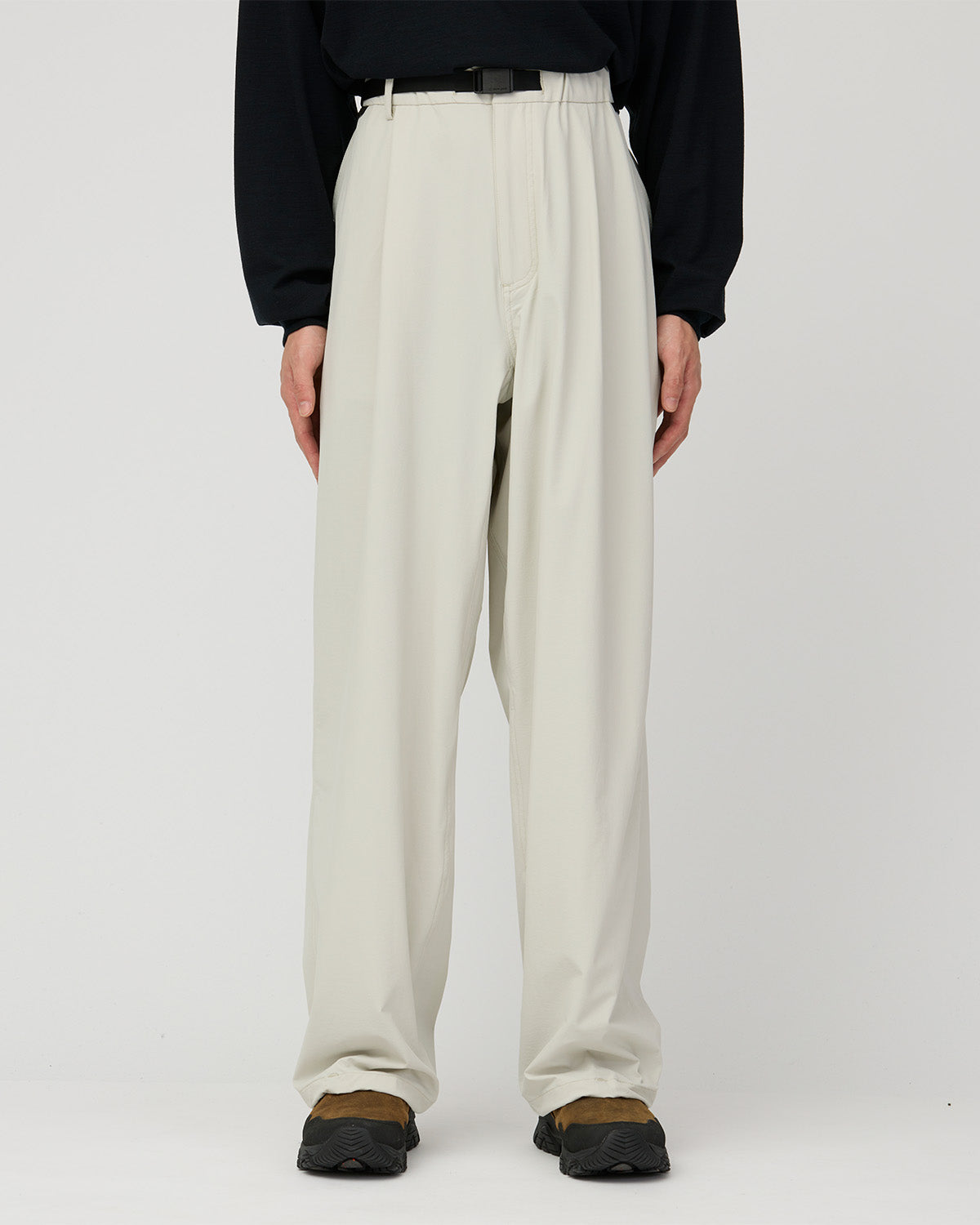 WATER-REPELLENT STRETCH RELAXED PANTS IVORY