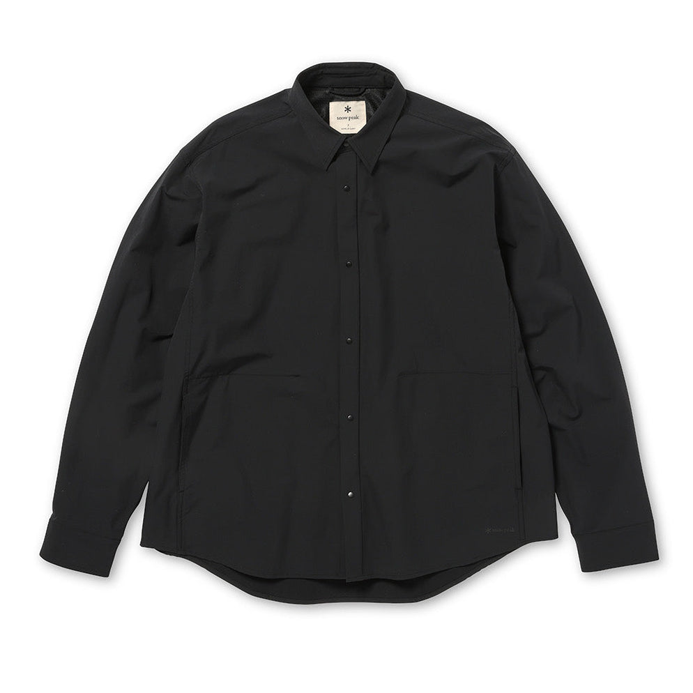 WATER-REPELLENT STRETCH SHIRT BLACK