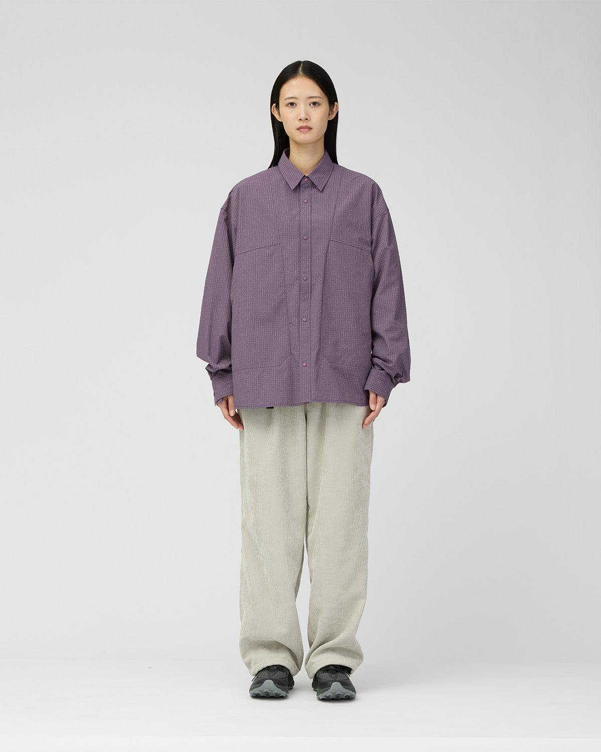KASURI RIPSTOP SHIRT DARK PURPLE