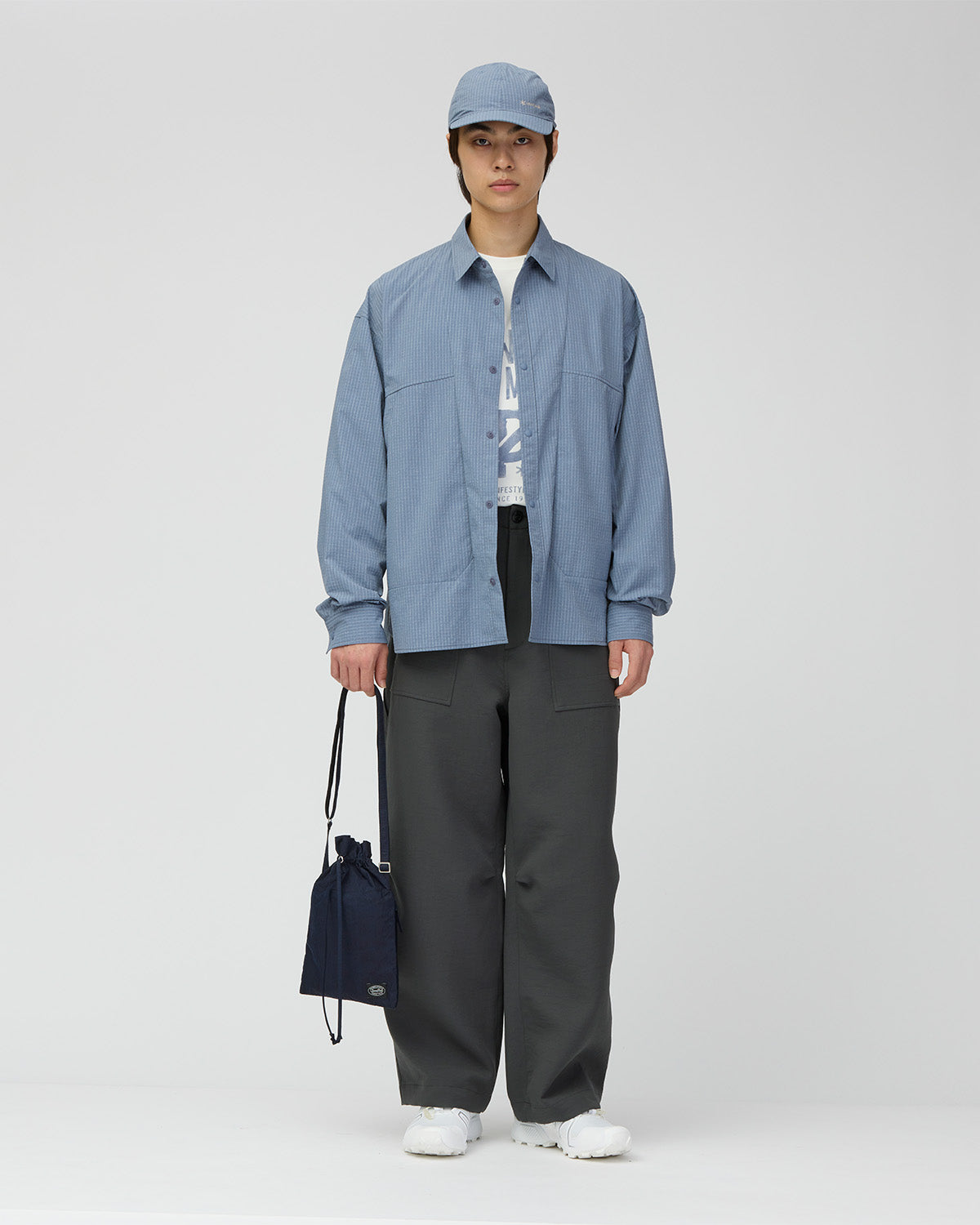 KASURI RIPSTOP SHIRT LIGHT BLUE