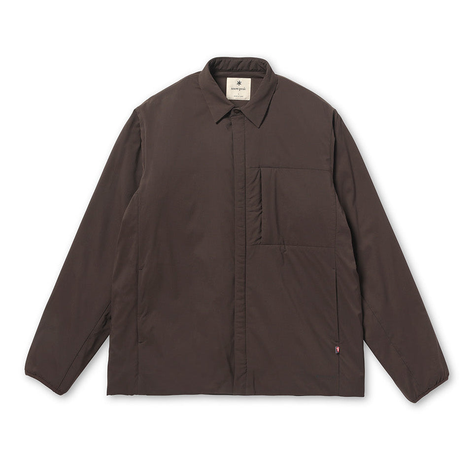 FLEXIBLE INSULATED SHIRT DARK BROWN