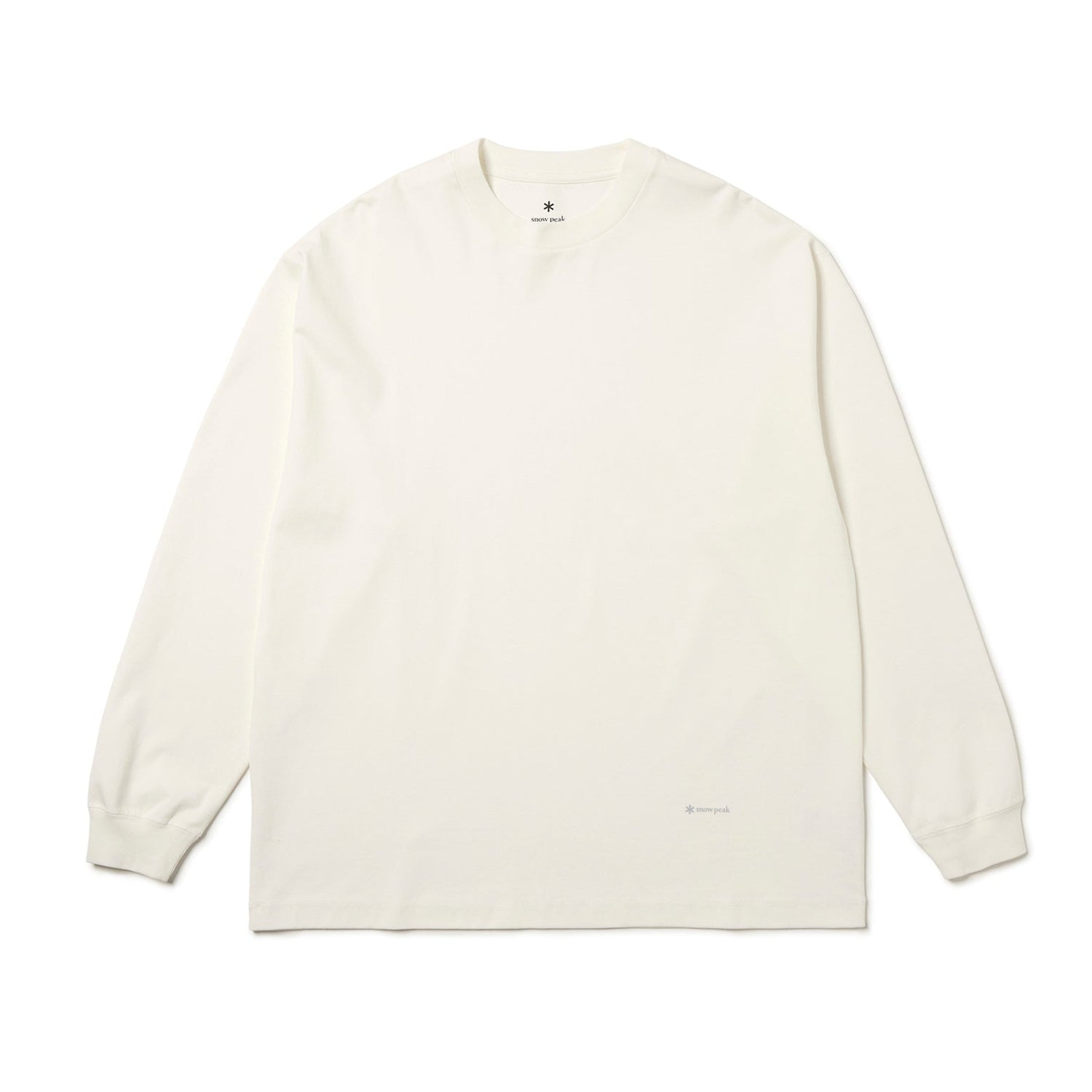 ORGANIC COTTON MERCERIZED L/S T-SHIRT WHITE