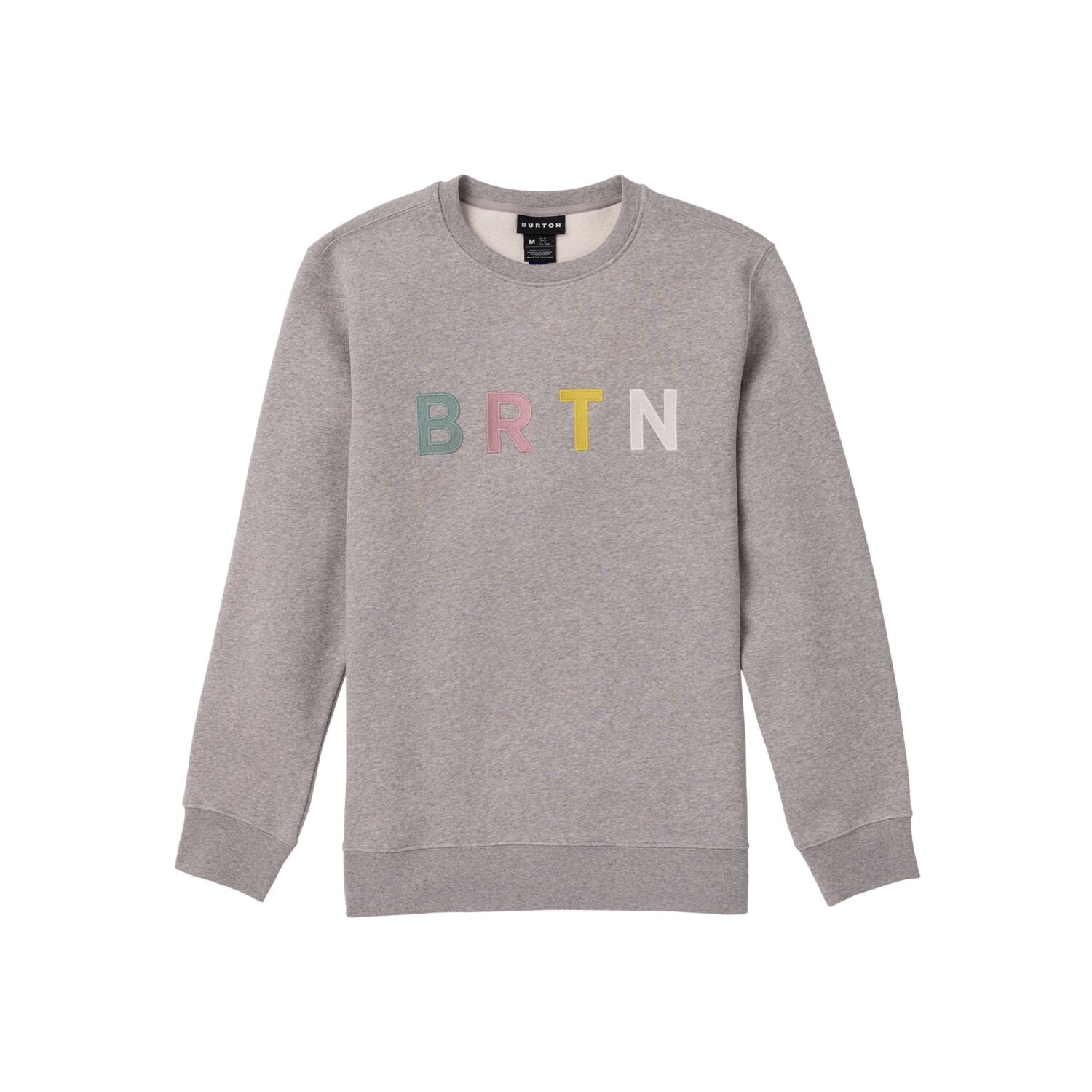 BRTN CREW GRAY HEATHER MULTI