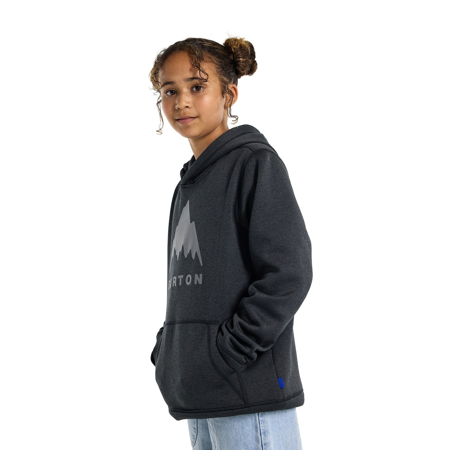 K OAK PULLOVER TRUE BLACK HEATHER