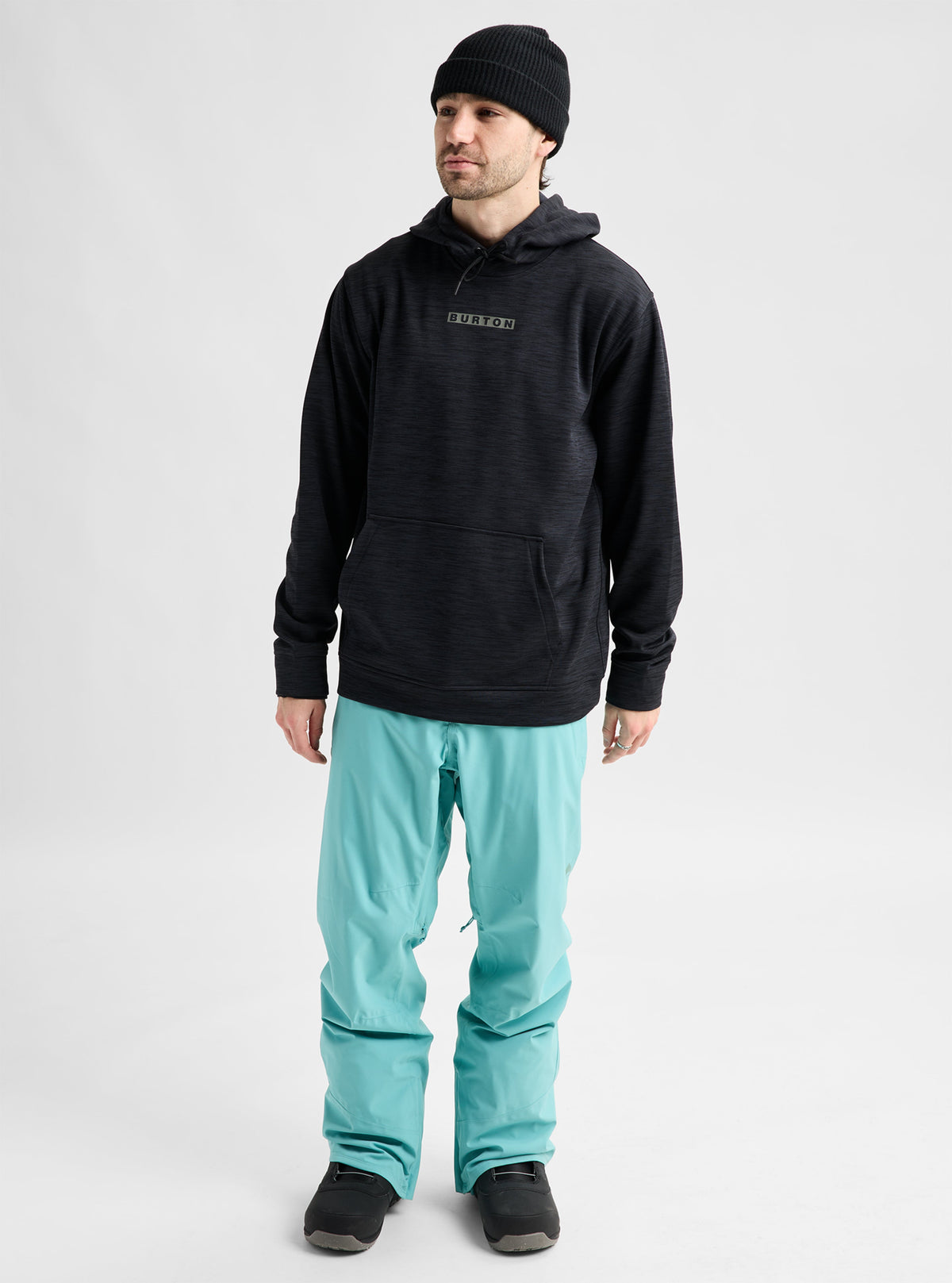 OAK PULLOVER HOODIE TRUE BLACK HEATHER