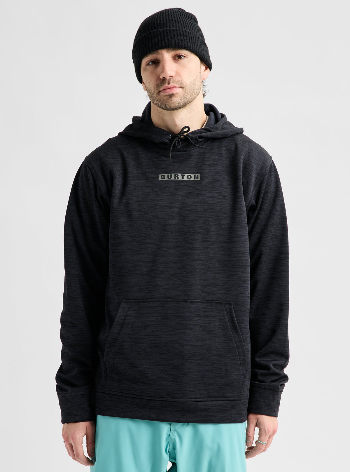 OAK PULLOVER HOODIE TRUE BLACK HEATHER