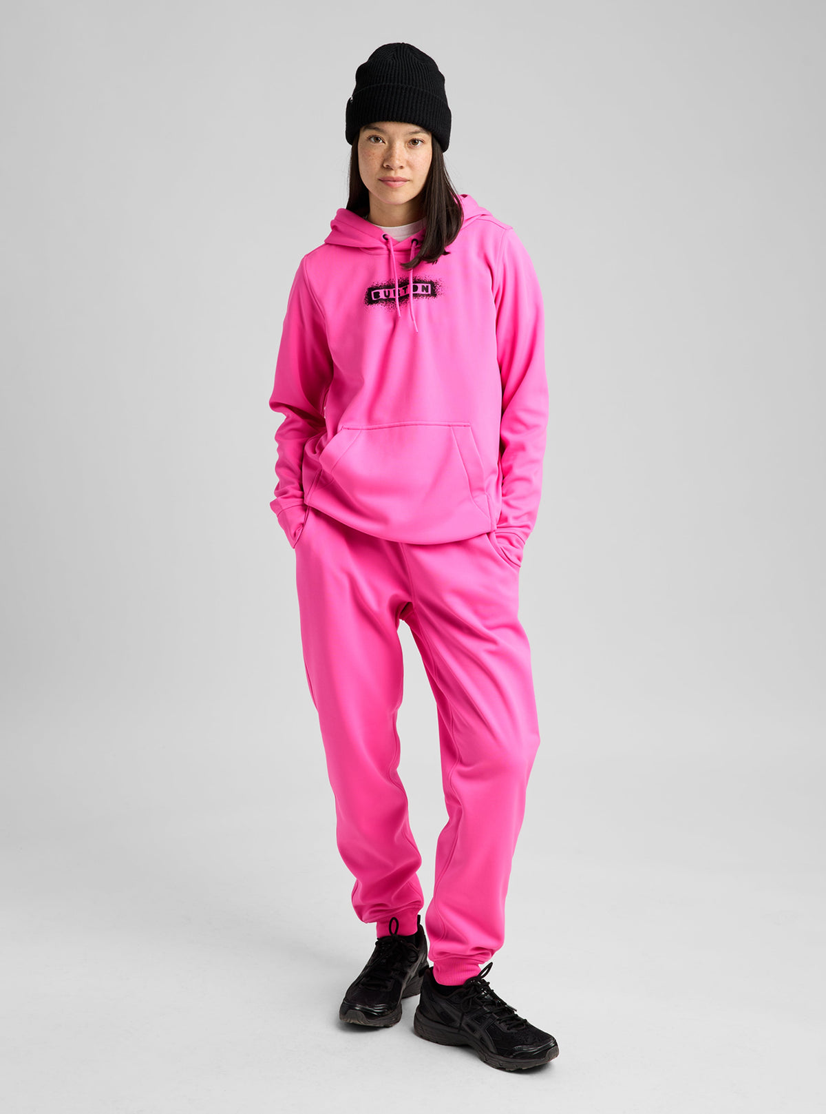 W OAK PULLOVER HOODIE SHOCKWAVE PINK