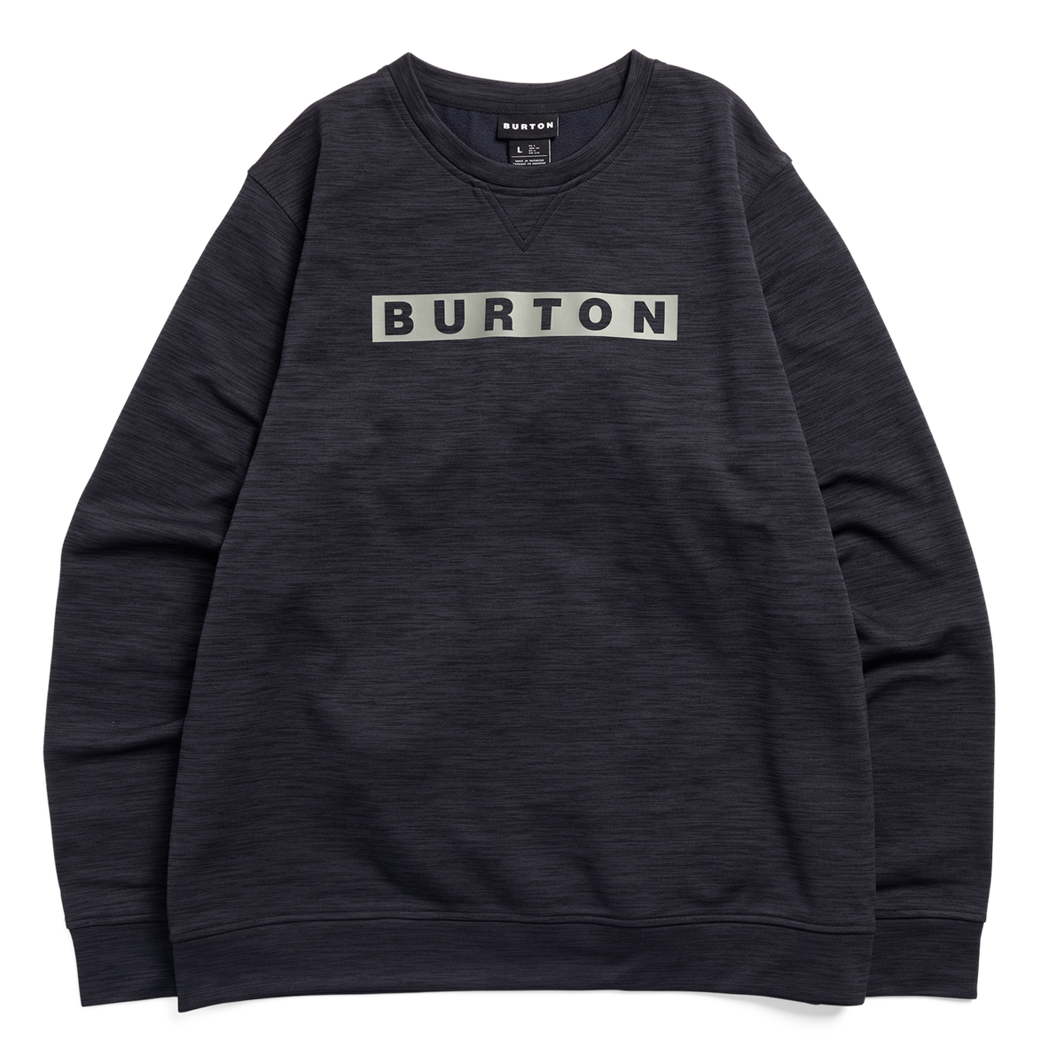 OAK PULLOVER CREW TRUE BLACK HEATHER