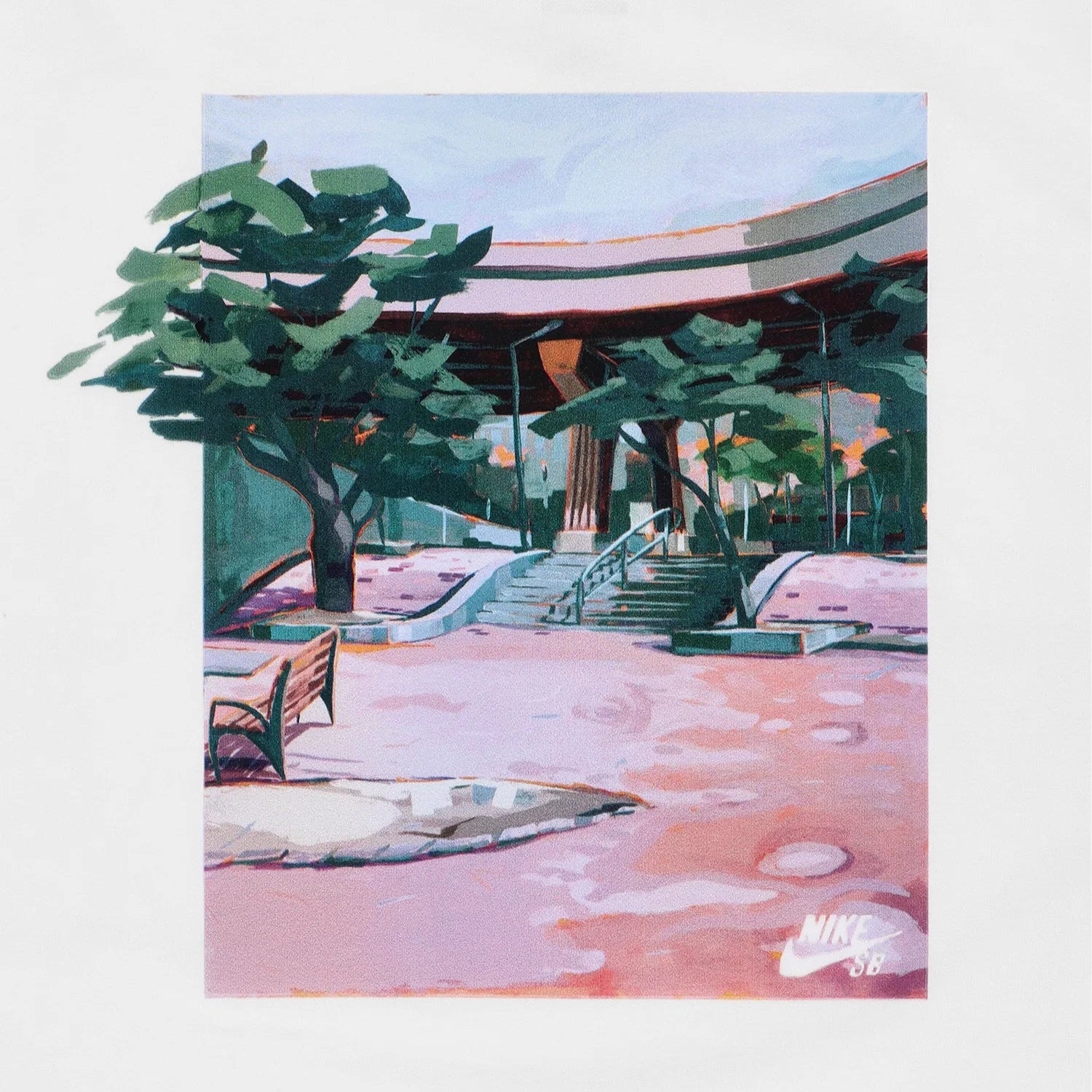 SB BROOKLYN BANKS TEE WHITE