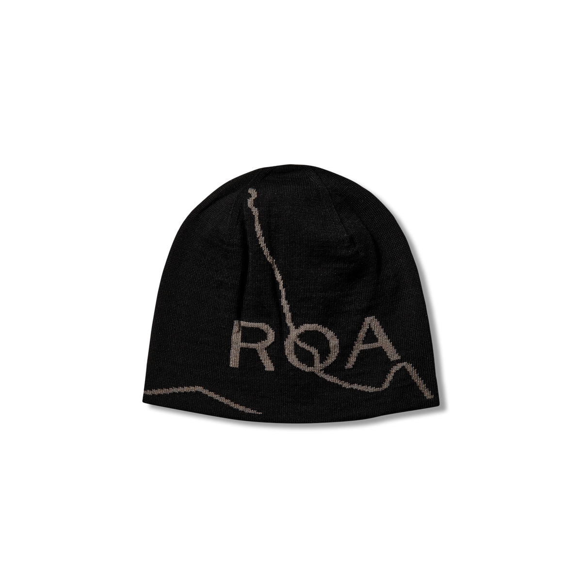 LOGO WOOL BEANIE DEEP BLACK