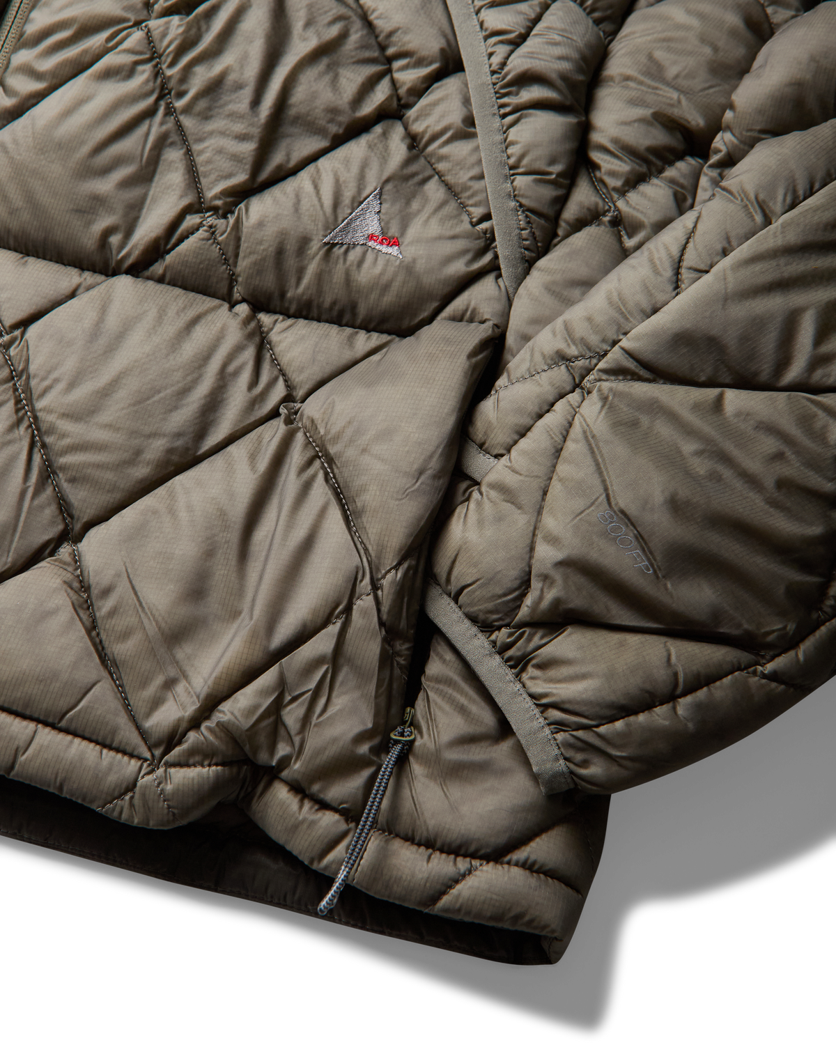 NUNA 800 FILL POWER HOODED DOWN JACKET SAGE GREEN