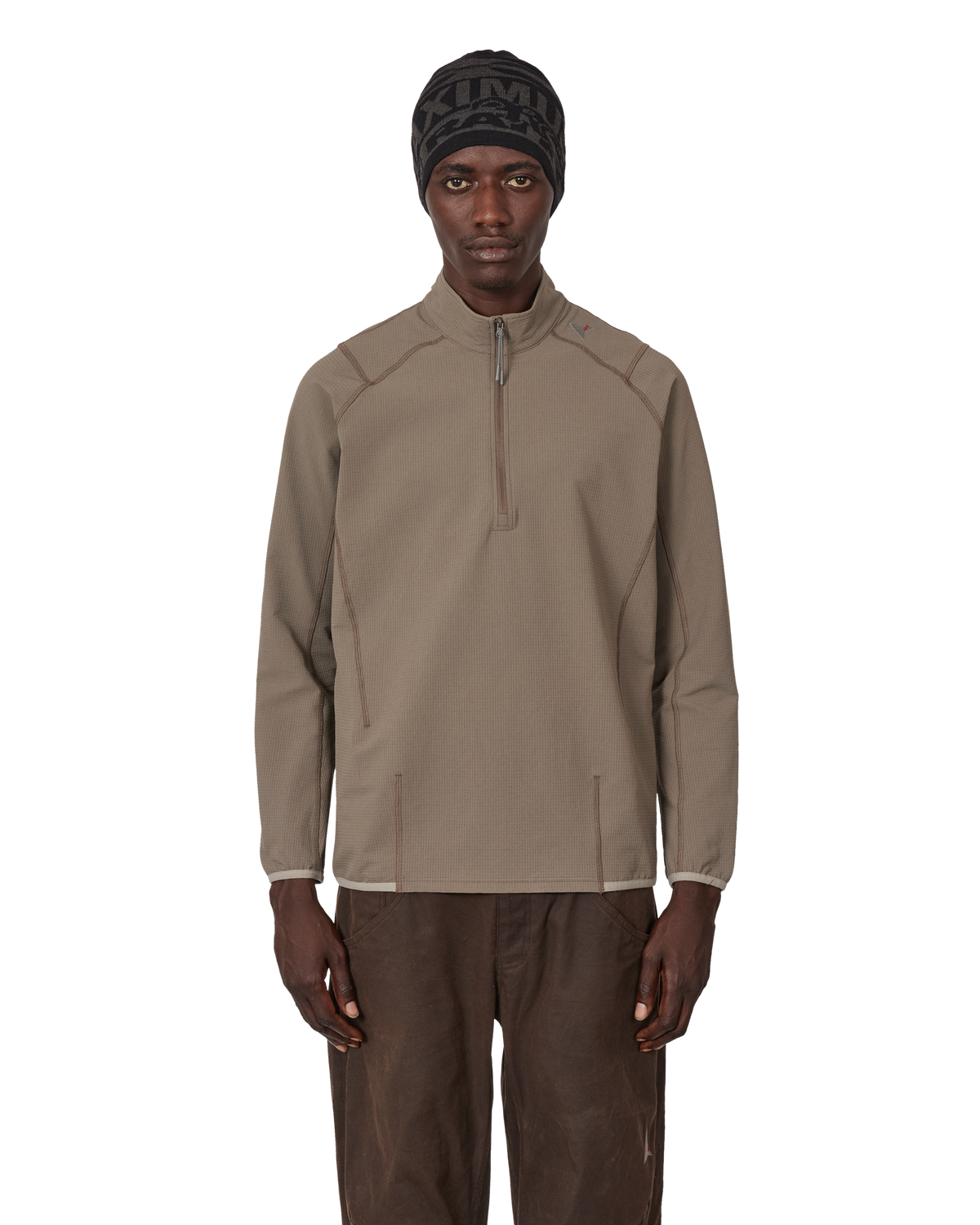 KIMO THERMAL HALF ZIP MIDLAYER TAUPE