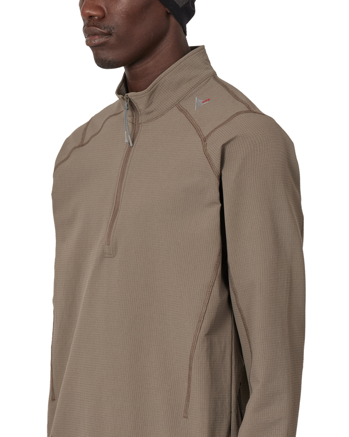 KIMO THERMAL HALF ZIP MIDLAYER TAUPE