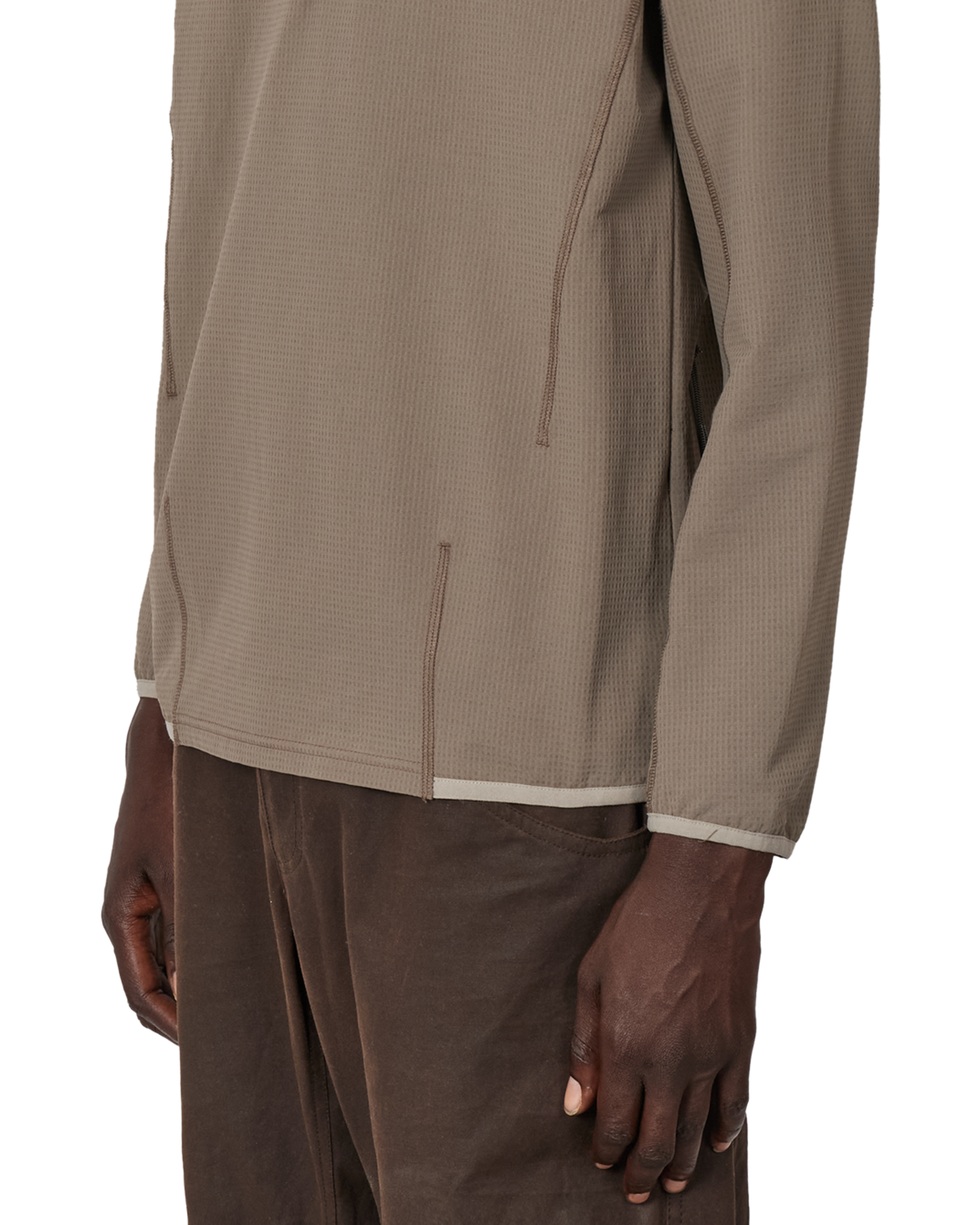 KIMO THERMAL HALF ZIP MIDLAYER TAUPE