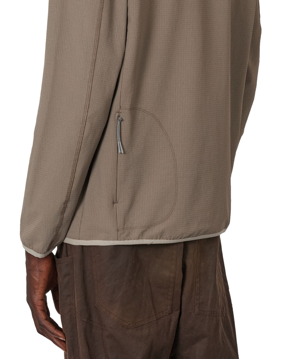 KIMO THERMAL HALF ZIP MIDLAYER TAUPE