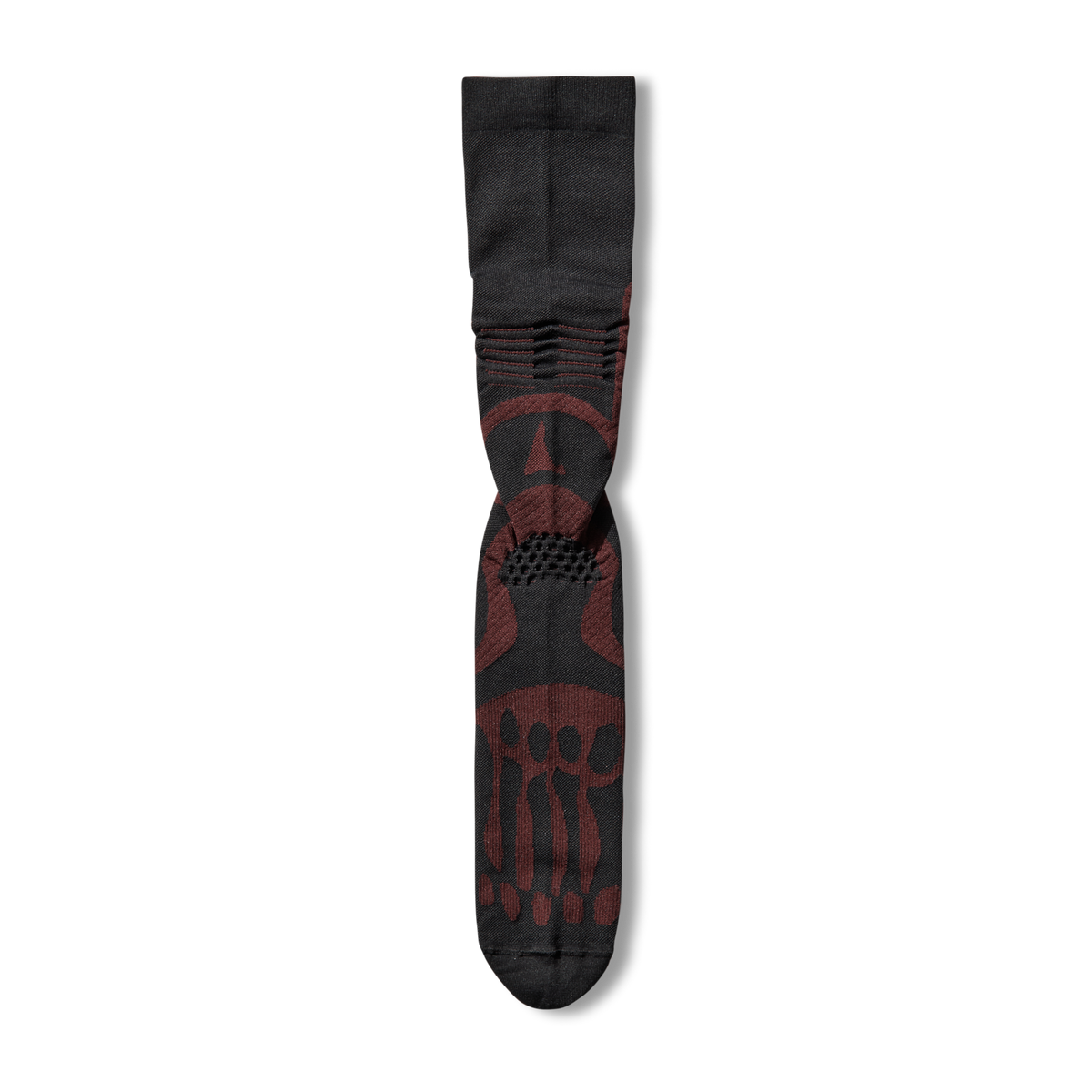 BONES LOGO QSKIN TECHNICAL CREW SOCKS BLACK / DARK GREEN