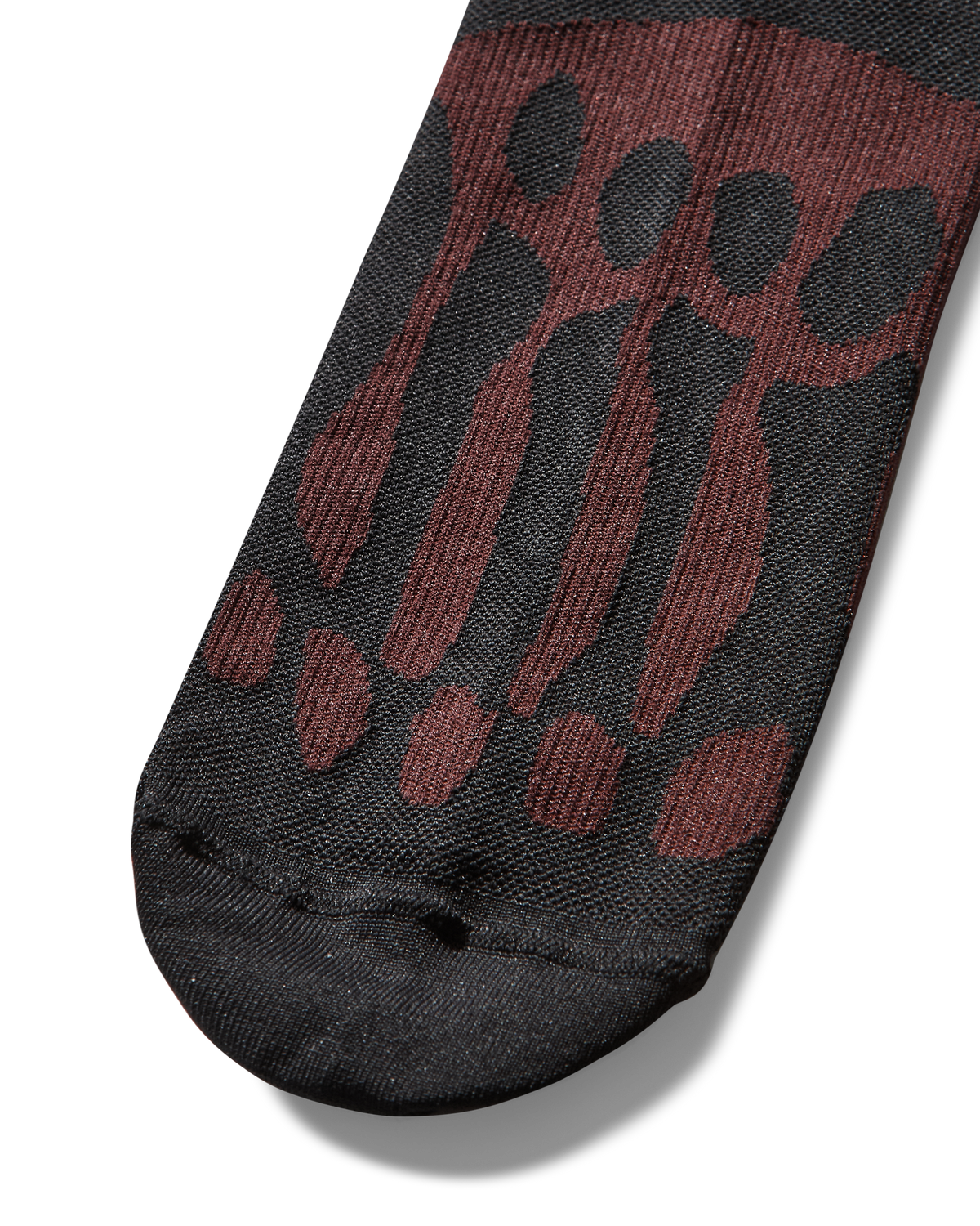 BONES LOGO QSKIN TECHNICAL CREW SOCKS BLACK / DARK GREEN