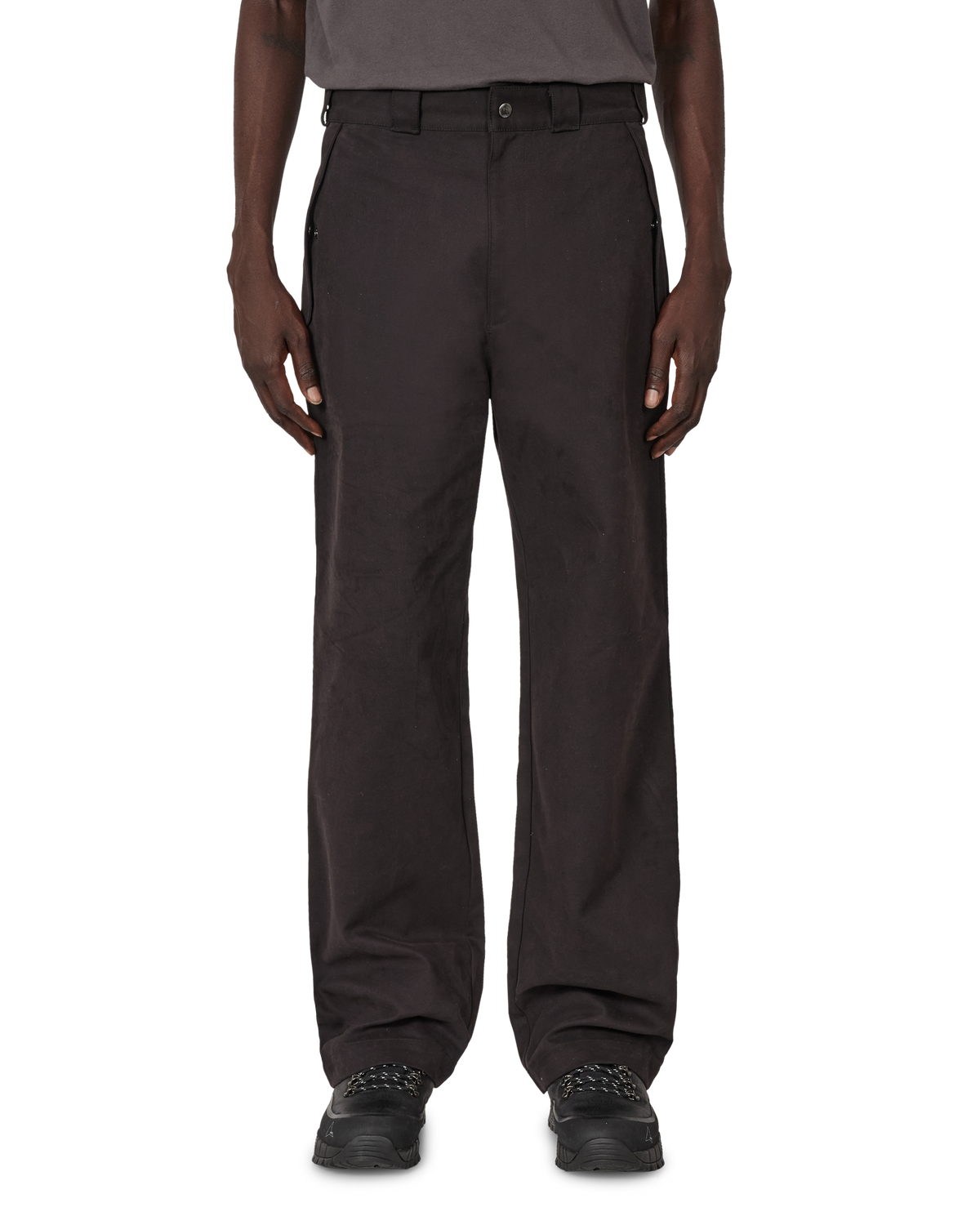 CENTIPEDE BUCKLE CHINO PANTS BLACK