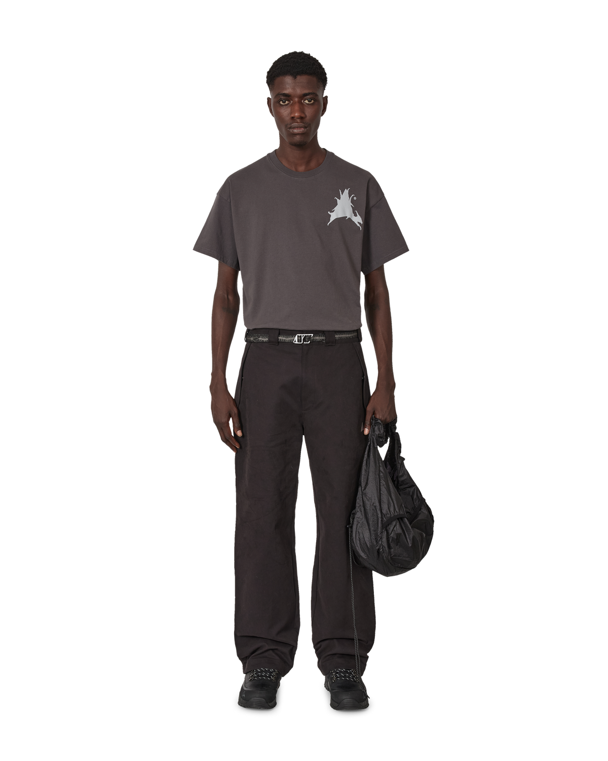 CENTIPEDE BUCKLE CHINO PANTS BLACK