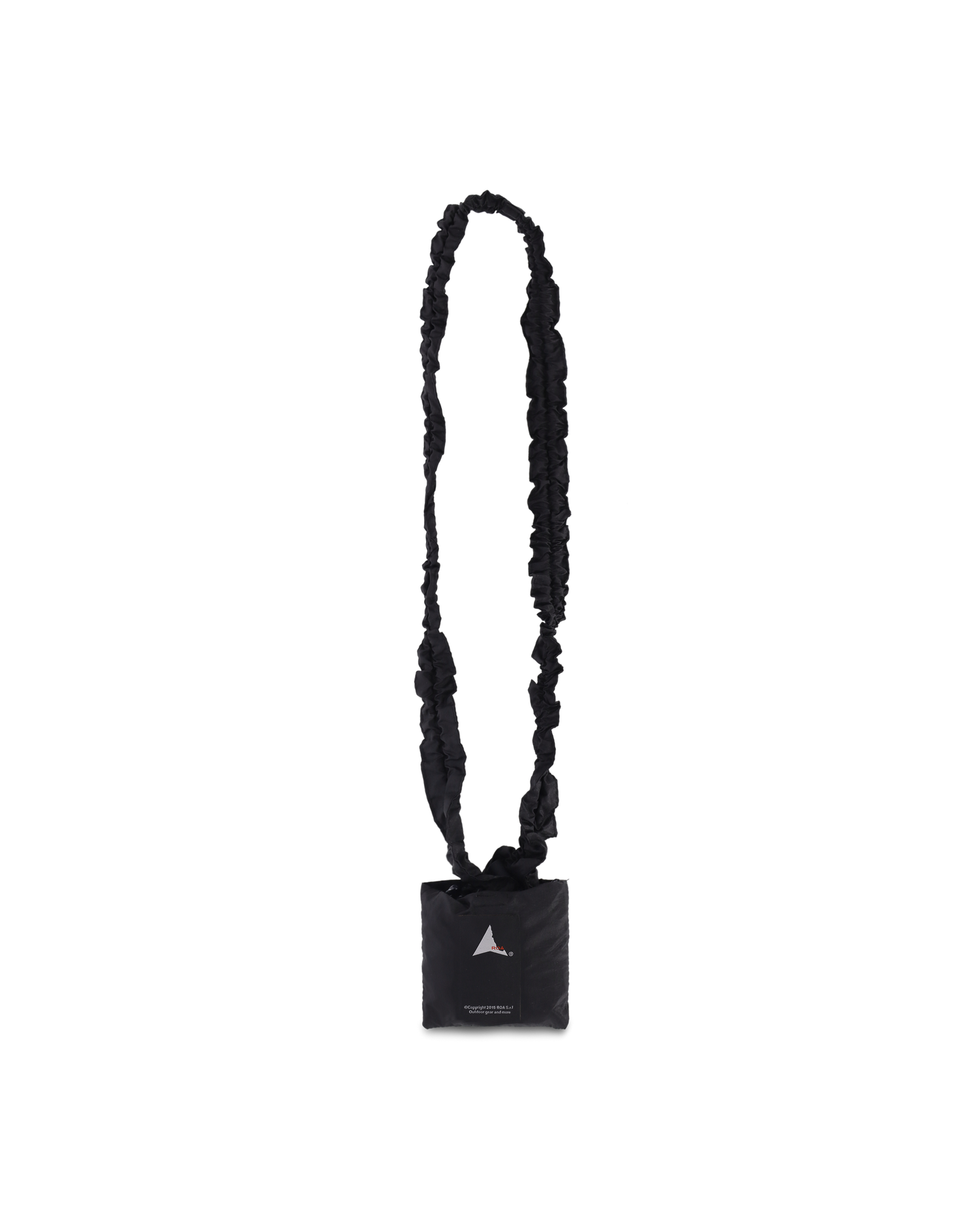LAKI SMALL PACKABLE KNOT BAG BLACK