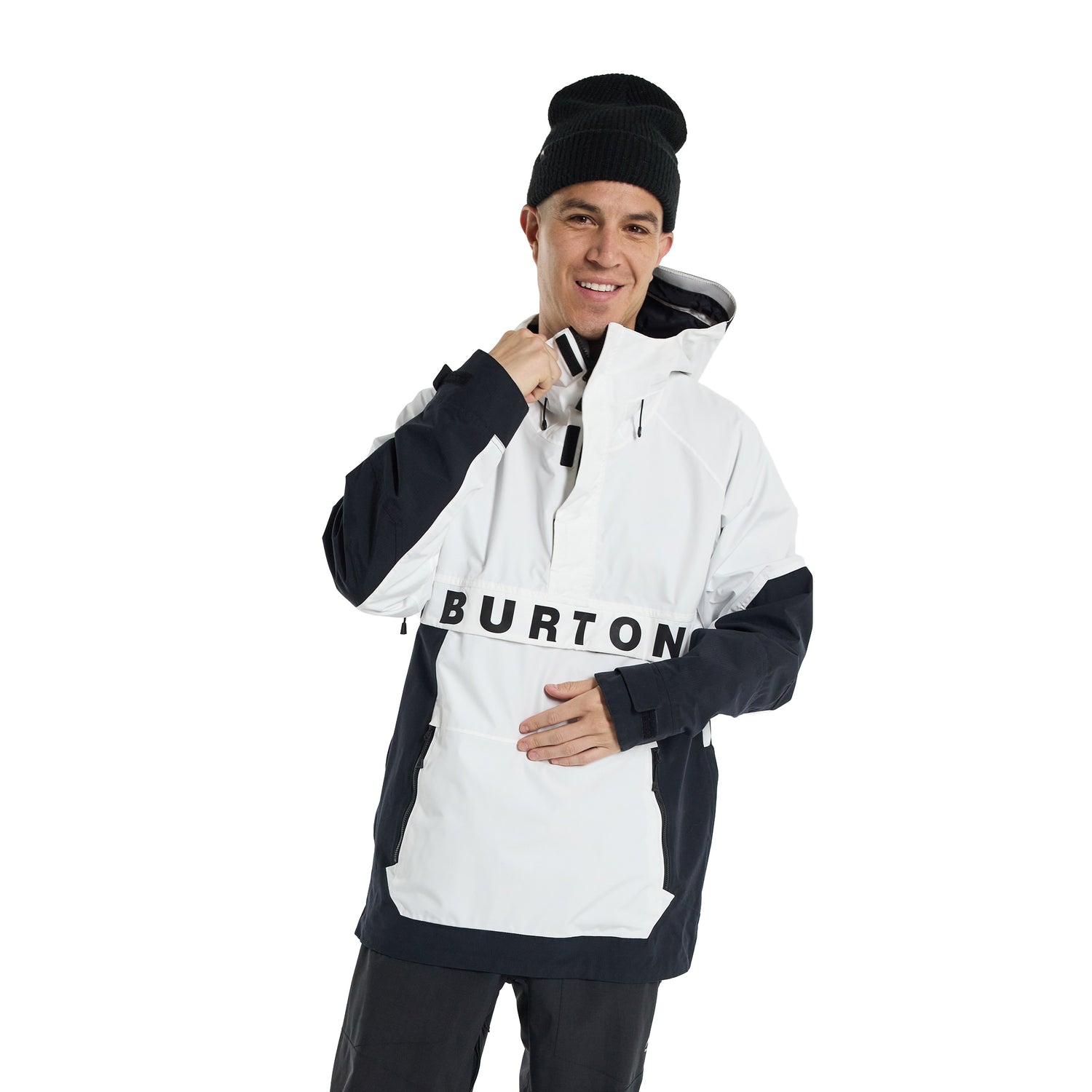 M FROSTNER ANORAK STOUT WHITE / TRUE BLACK