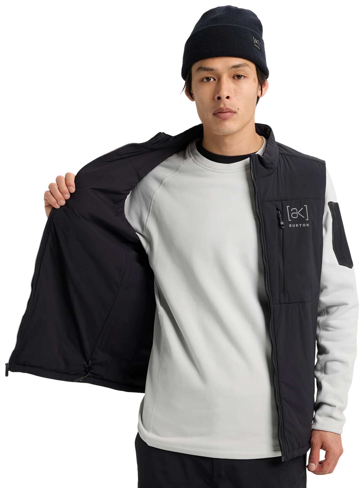 [AK] HELIUM STRETCH INSULATED VEST TRUE BLACK