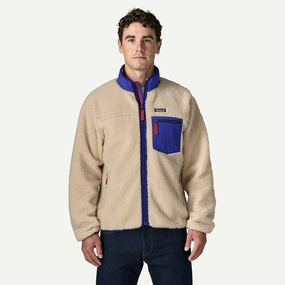 MEN'S CLASSIC RETRO-X JACKET DARK NATURAL / COBALT BLUE