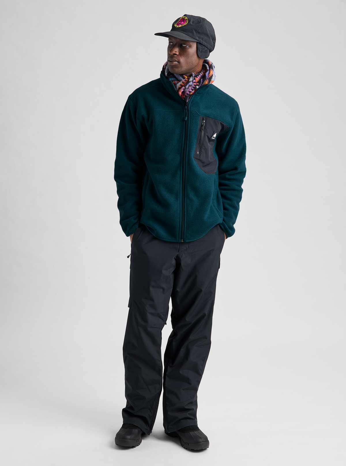 CINDER FULL-ZIP FLEECE ATLANTIC TEAL