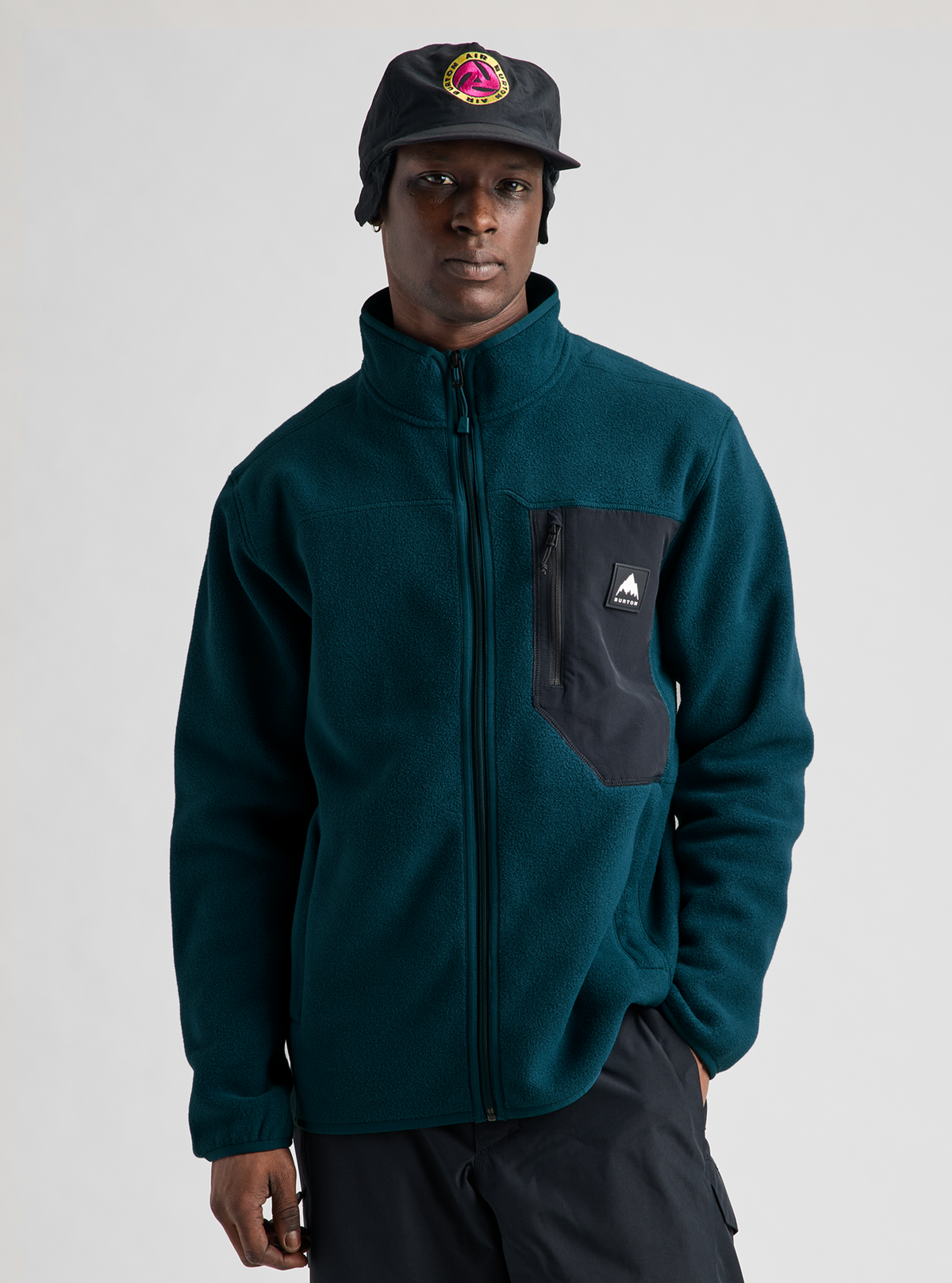 CINDER FULL-ZIP FLEECE ATLANTIC TEAL