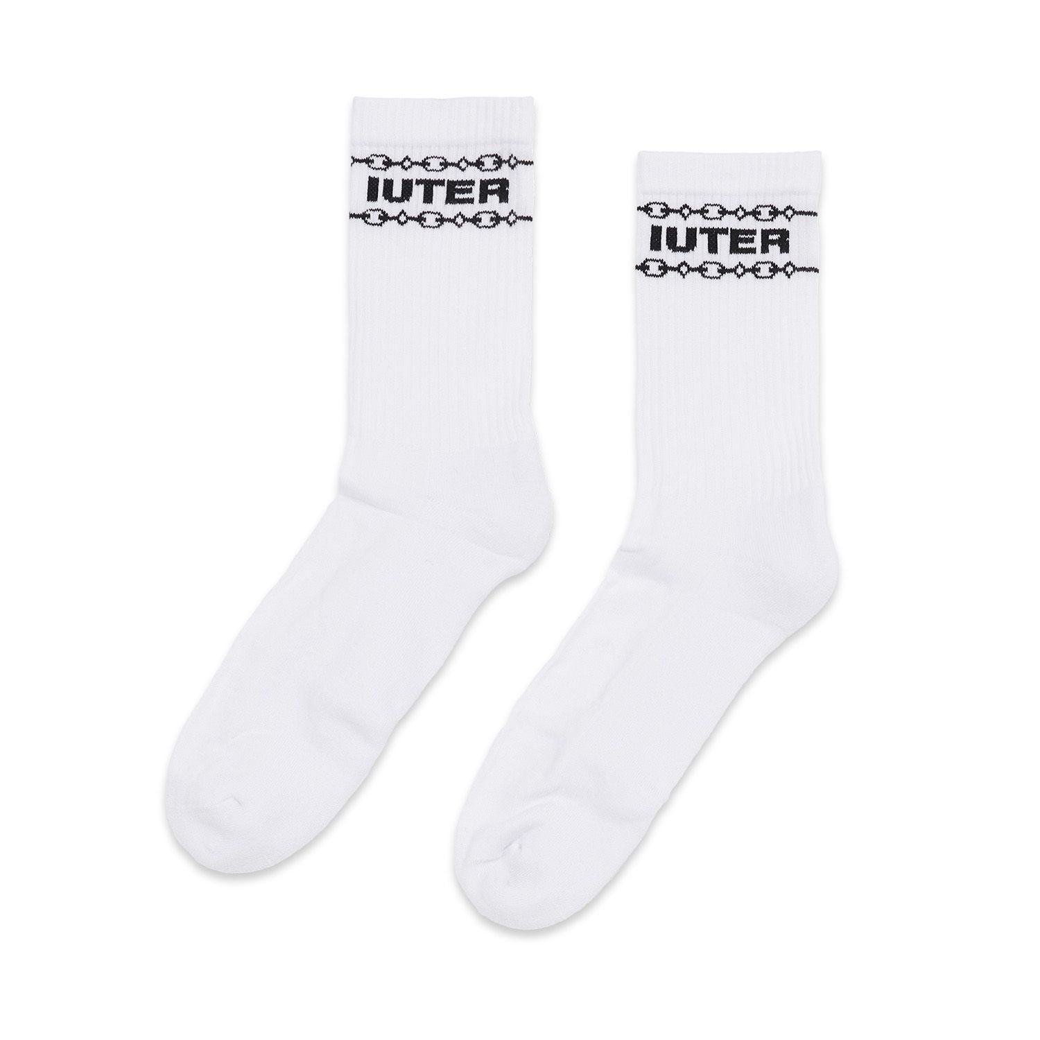 CHAIN SOCKS WHITE