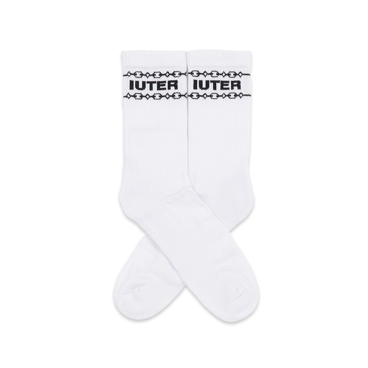 CHAIN SOCKS WHITE