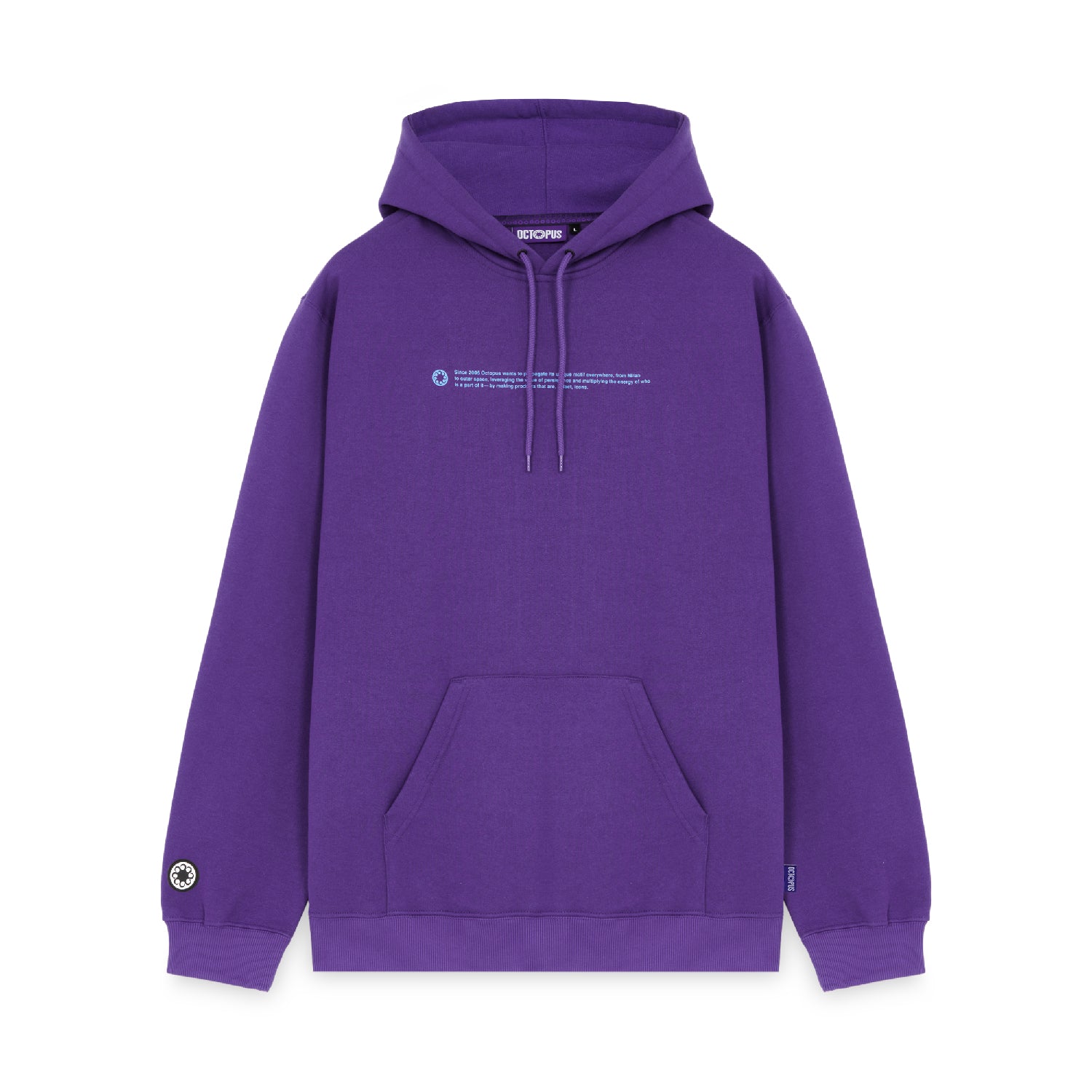 OUTLINE LOGO HOODIE PURPLE