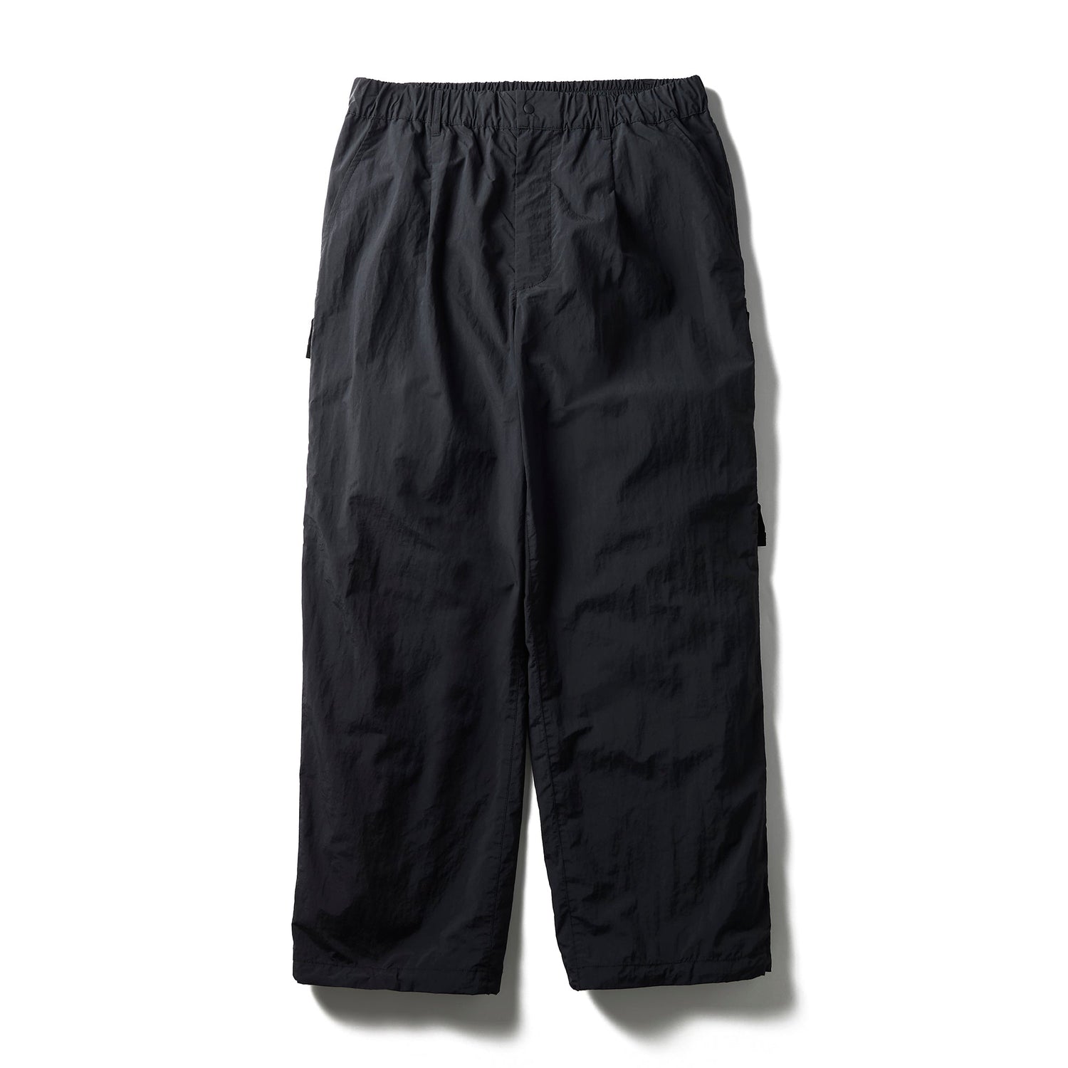 NYLON TUSSAH UTILITY STORAGE PANTS BLACK