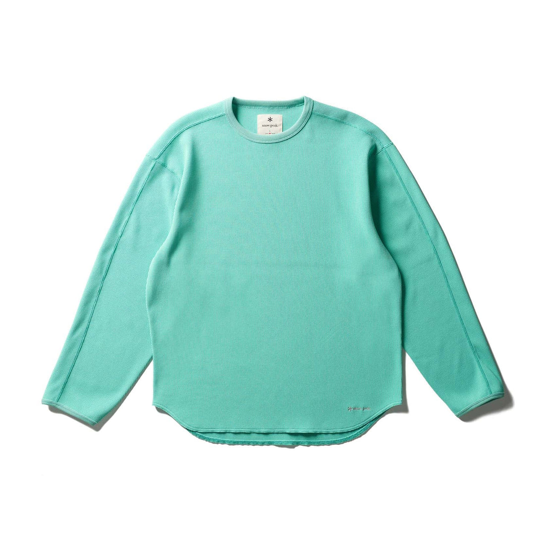 DRY WAFFLE L/S T-SHIRT LIGHT GREEN