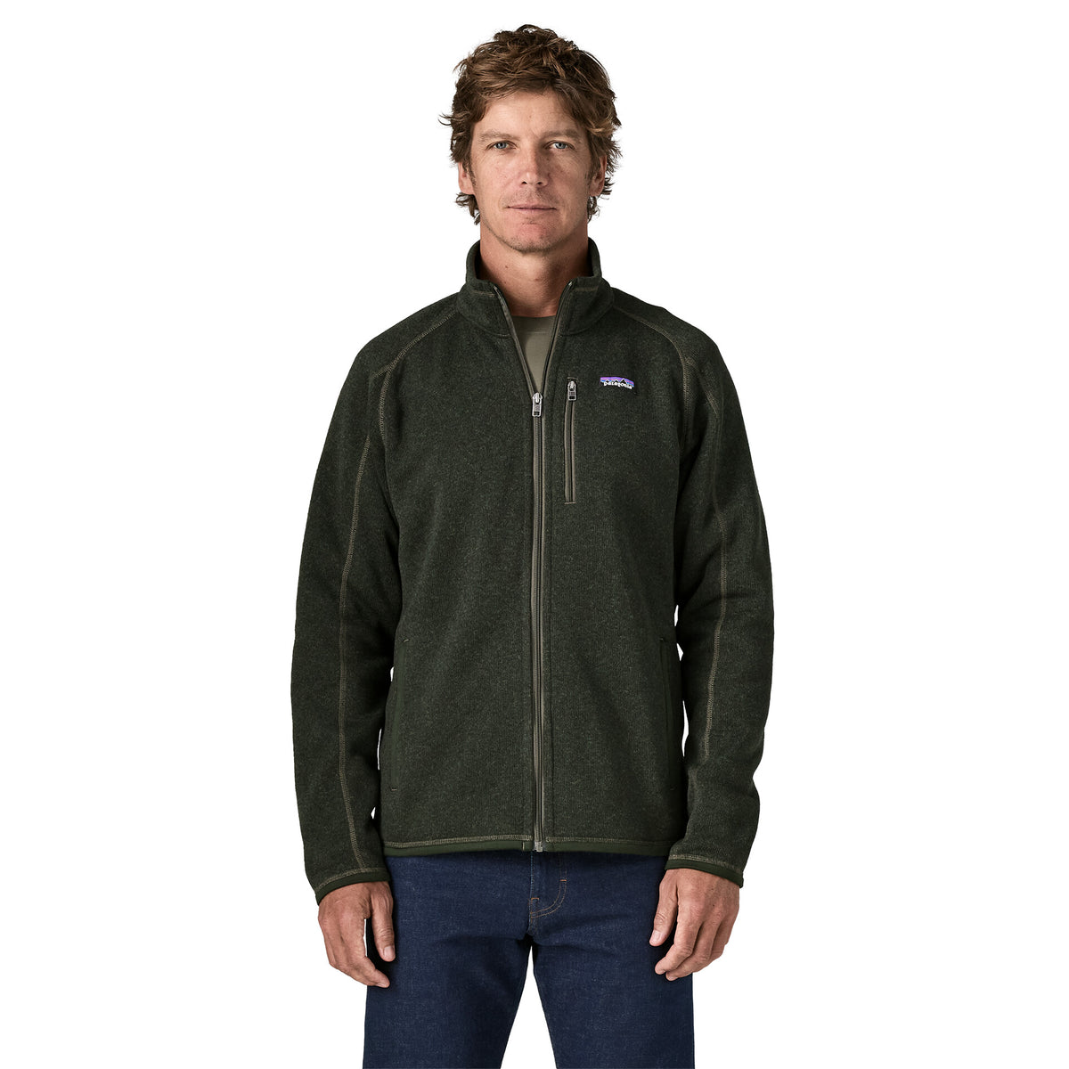 MEN'S BETTER SWEATER JACKET OLD GROWTH GREEN