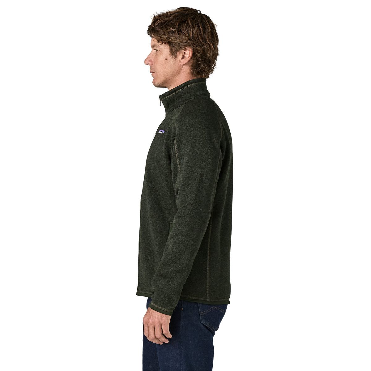 MEN'S BETTER SWEATER JACKET OLD GROWTH GREEN