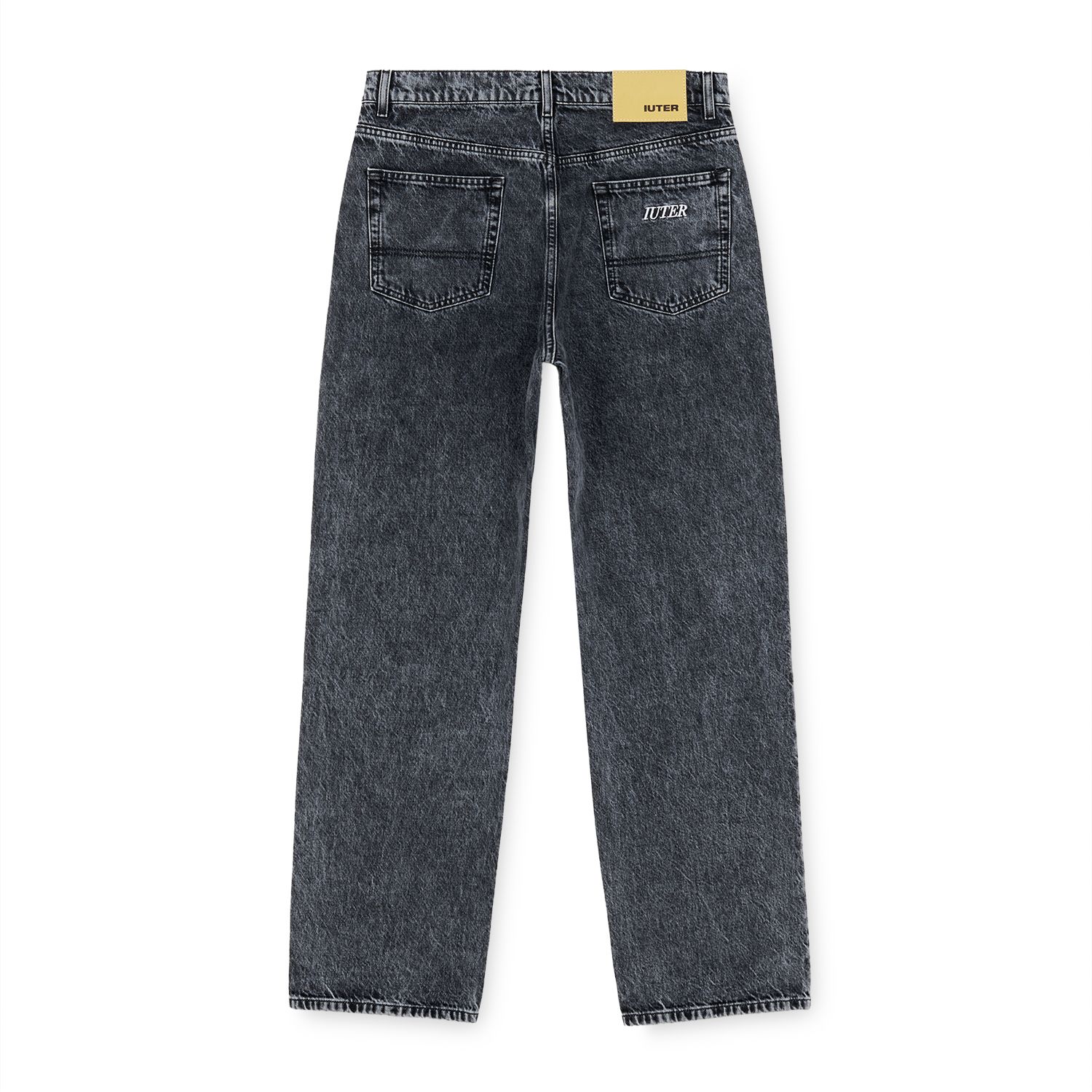 NINPH LOOSE DENIM PANTS DARKGREY