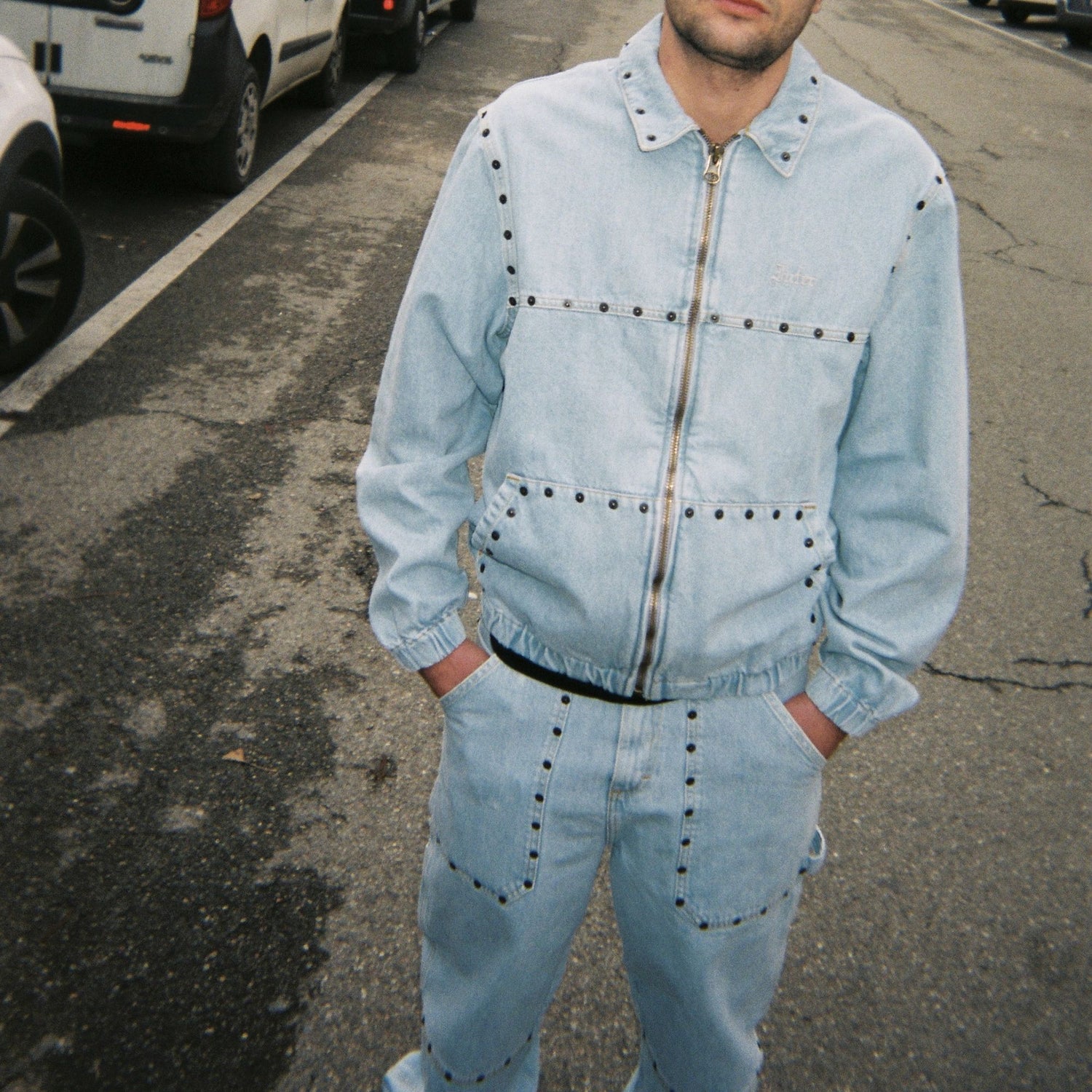 RIVETS FATIGUE DENIM LIGHTBLUE
