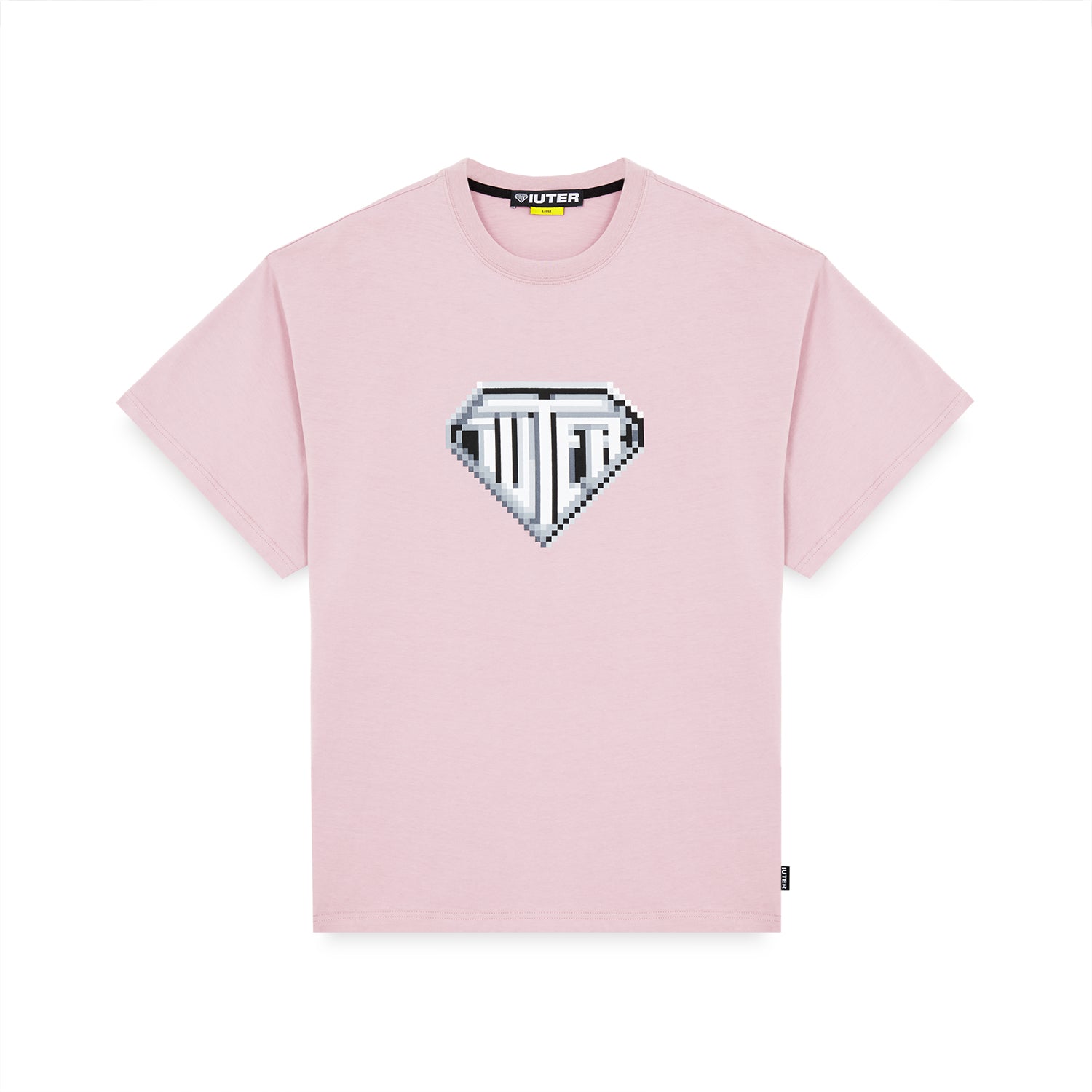 PIXEL LOGO TEE PALEPINK