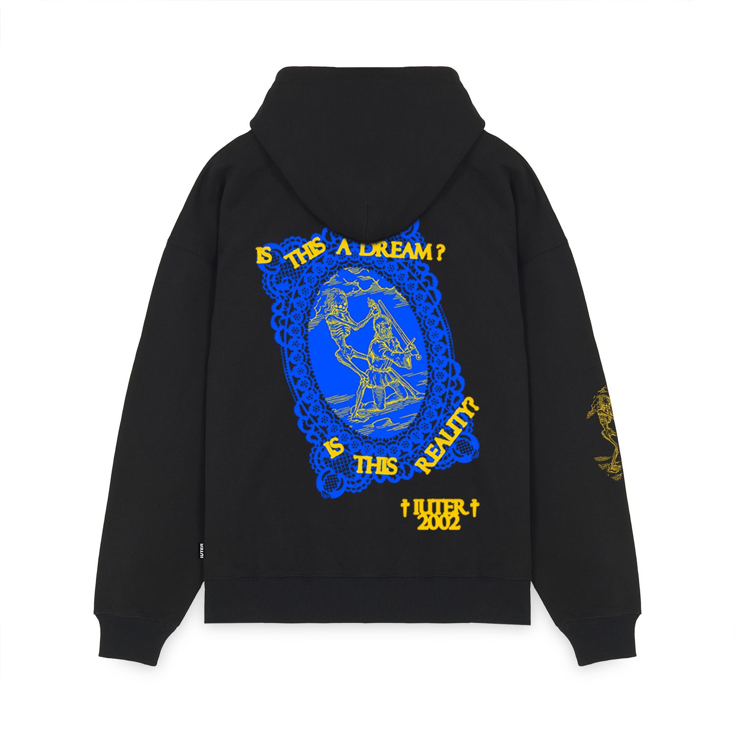 REALITY ZIP HOODIE BLACK