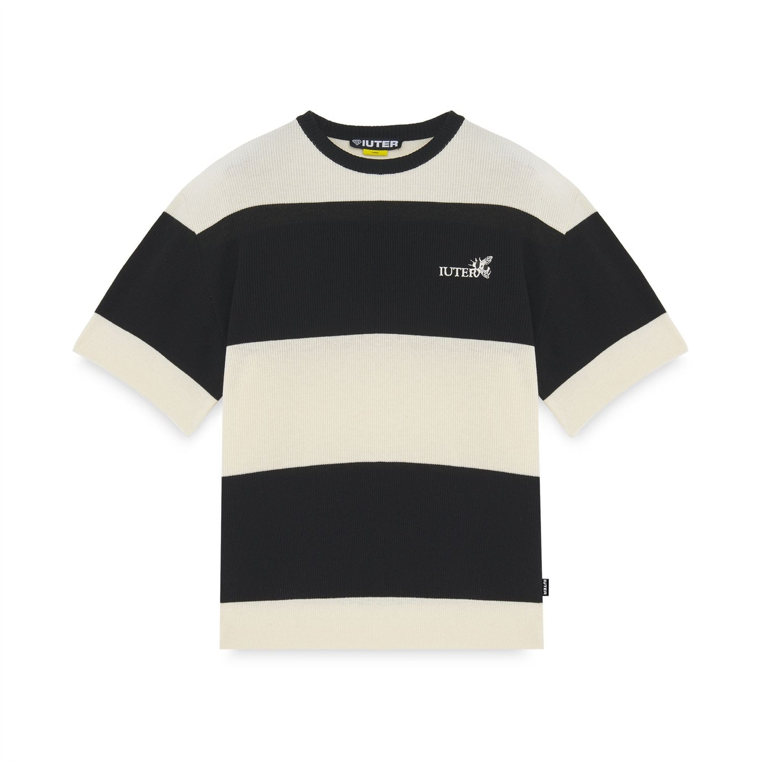 HARMONY BAND KNIT OVER TEE BLACK
