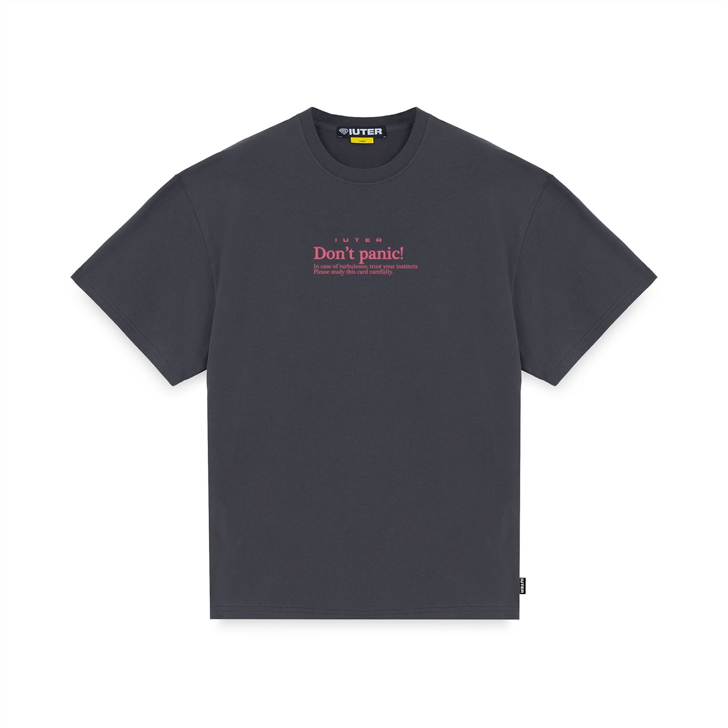 DON'T PANIC TEE ASPHALT